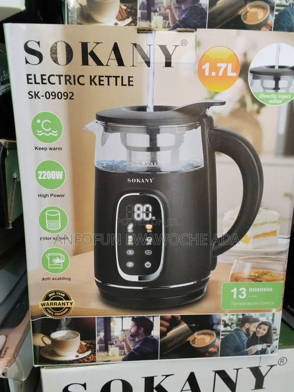 Sokany Electric Kettle Sk-09092