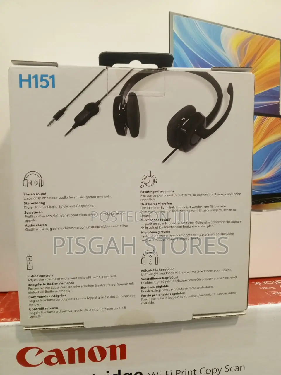 Original Wired Logitech H151 Stereo Headset