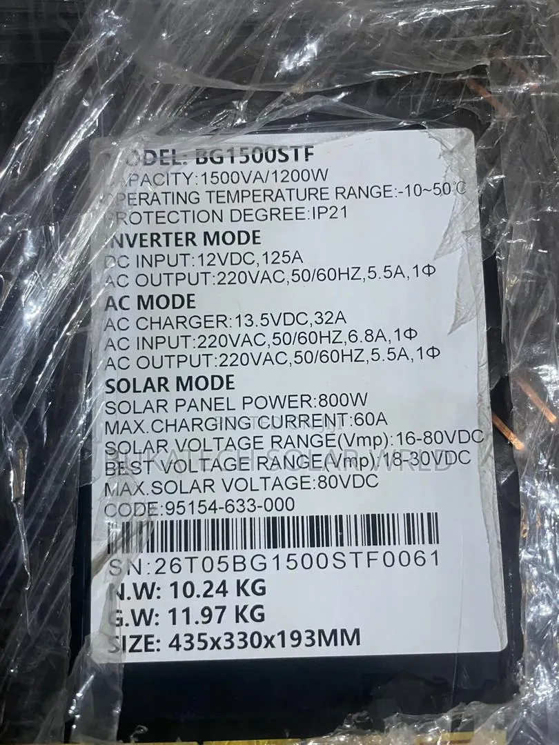 1.5kva Bluegate Hybrid Inverter