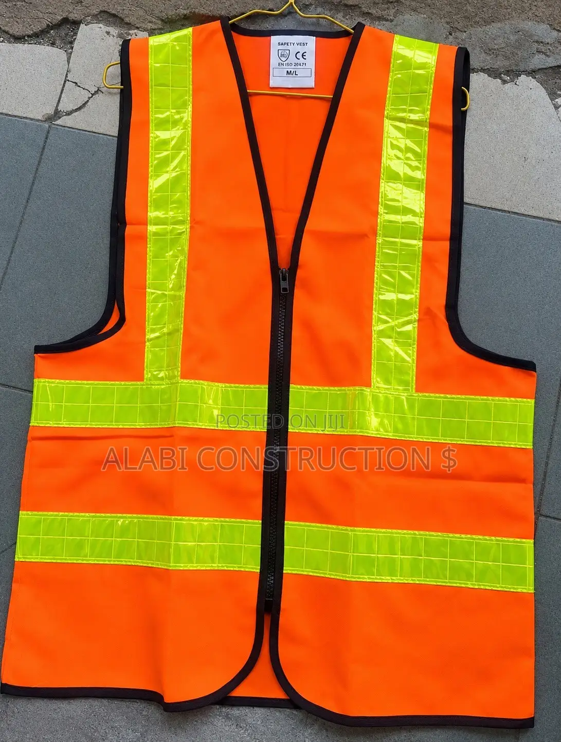 Safety Reflective Jacket With Zip