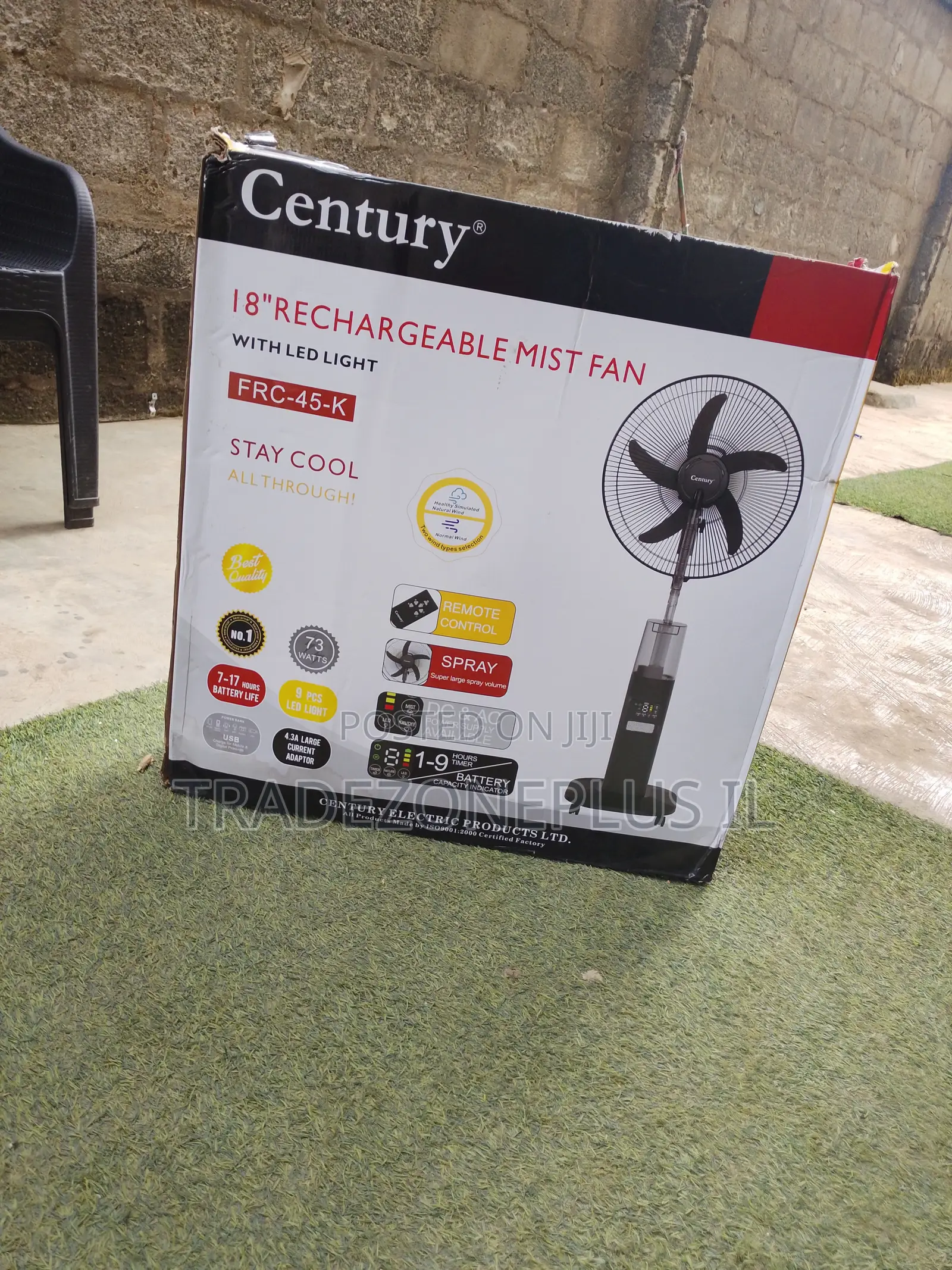 18 Inch Century Mist Fan for Bedroom Comfort