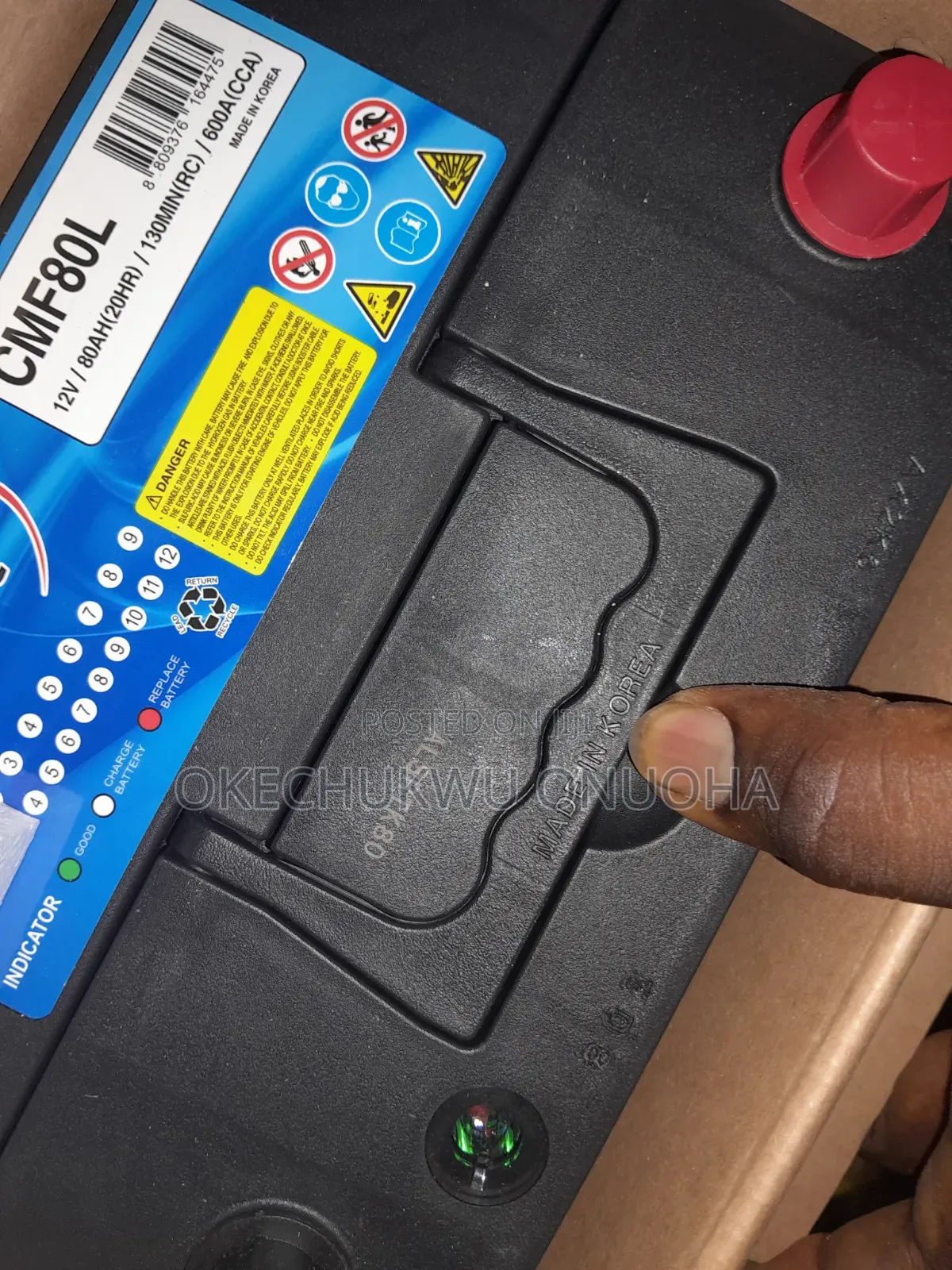 80Ah Korea Everstart Car Battery – 2-Year Guarantee