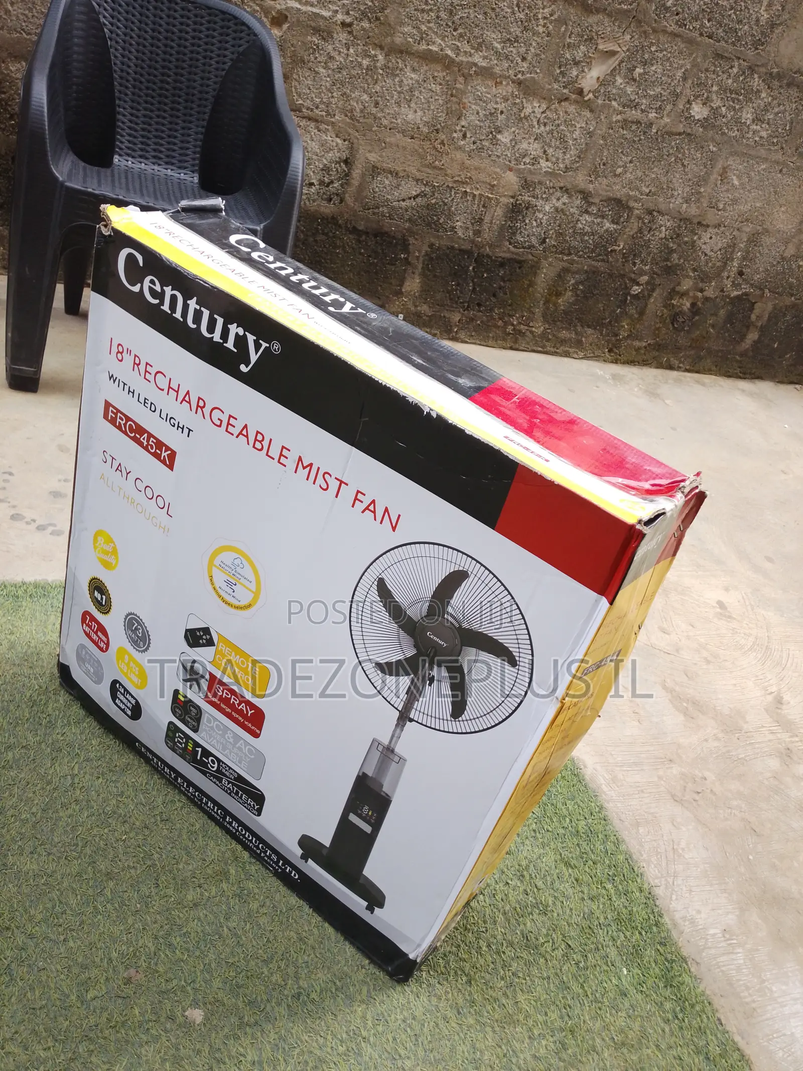 Century FRC-45K LED Rechargeable Cooling Fan