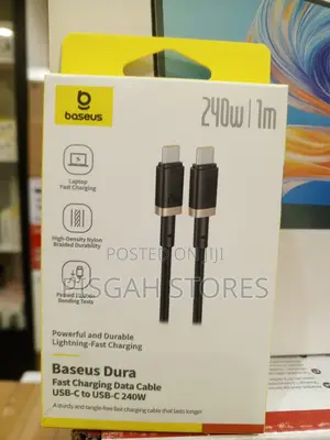 Baseus Dura Series Fast Charging USB-C to USB-C 240W 1M, Gold Black
