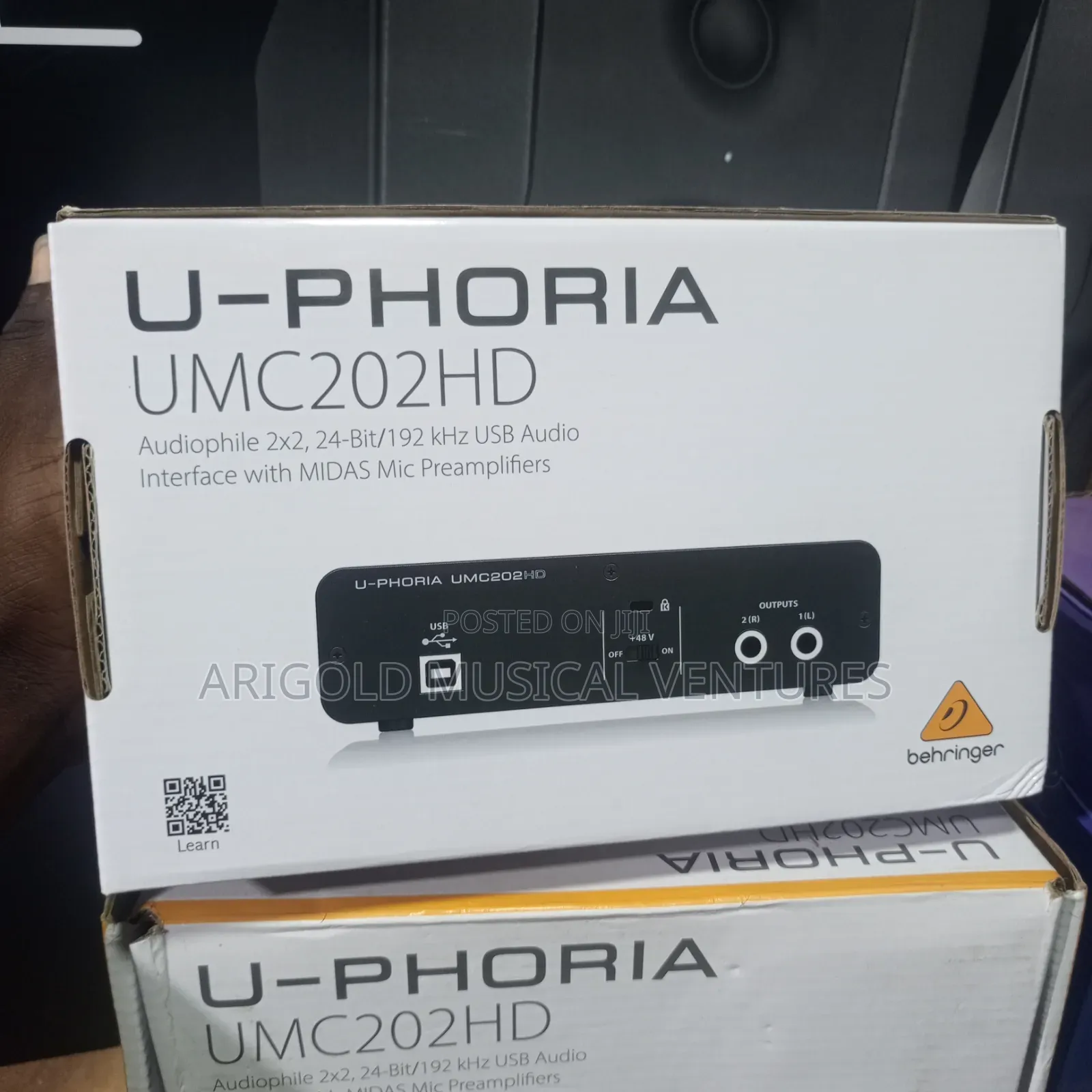 Original Professional Behringer Studio Soundcard U-Phoria Umc202HD