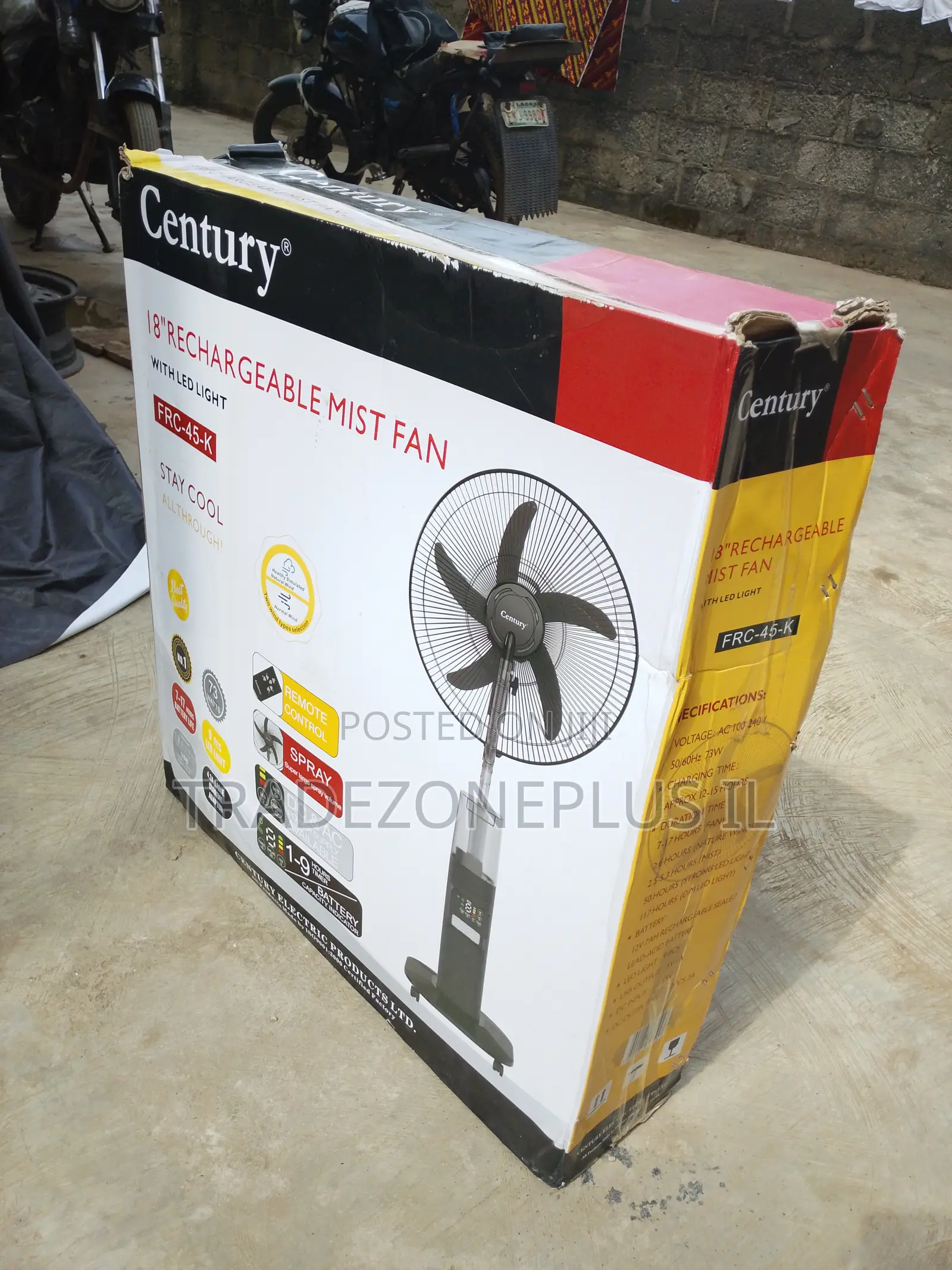 Century FRC-45K Cooling Fan With Built-in LED