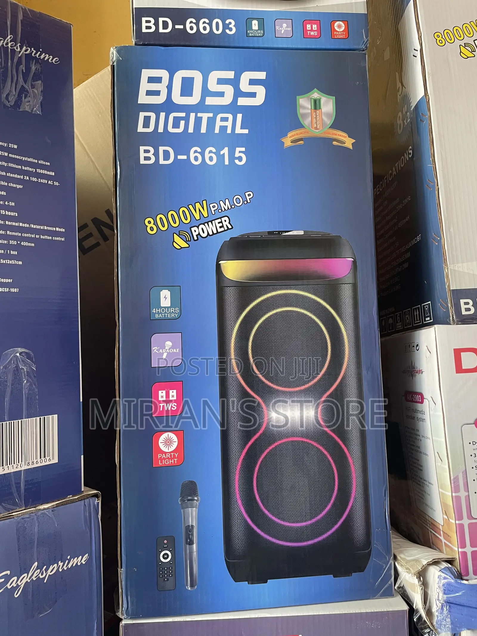 Boss Digital BD-6615 Portable Party Speaker