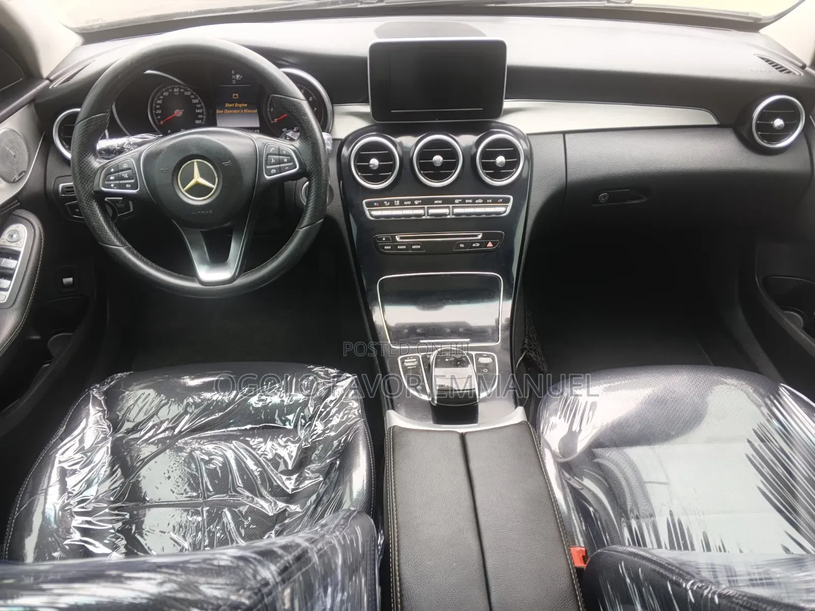 Mercedes-Benz C300 Base 4Matic Sedan AWD (2.0L 4cyl 7A) 2017 Black