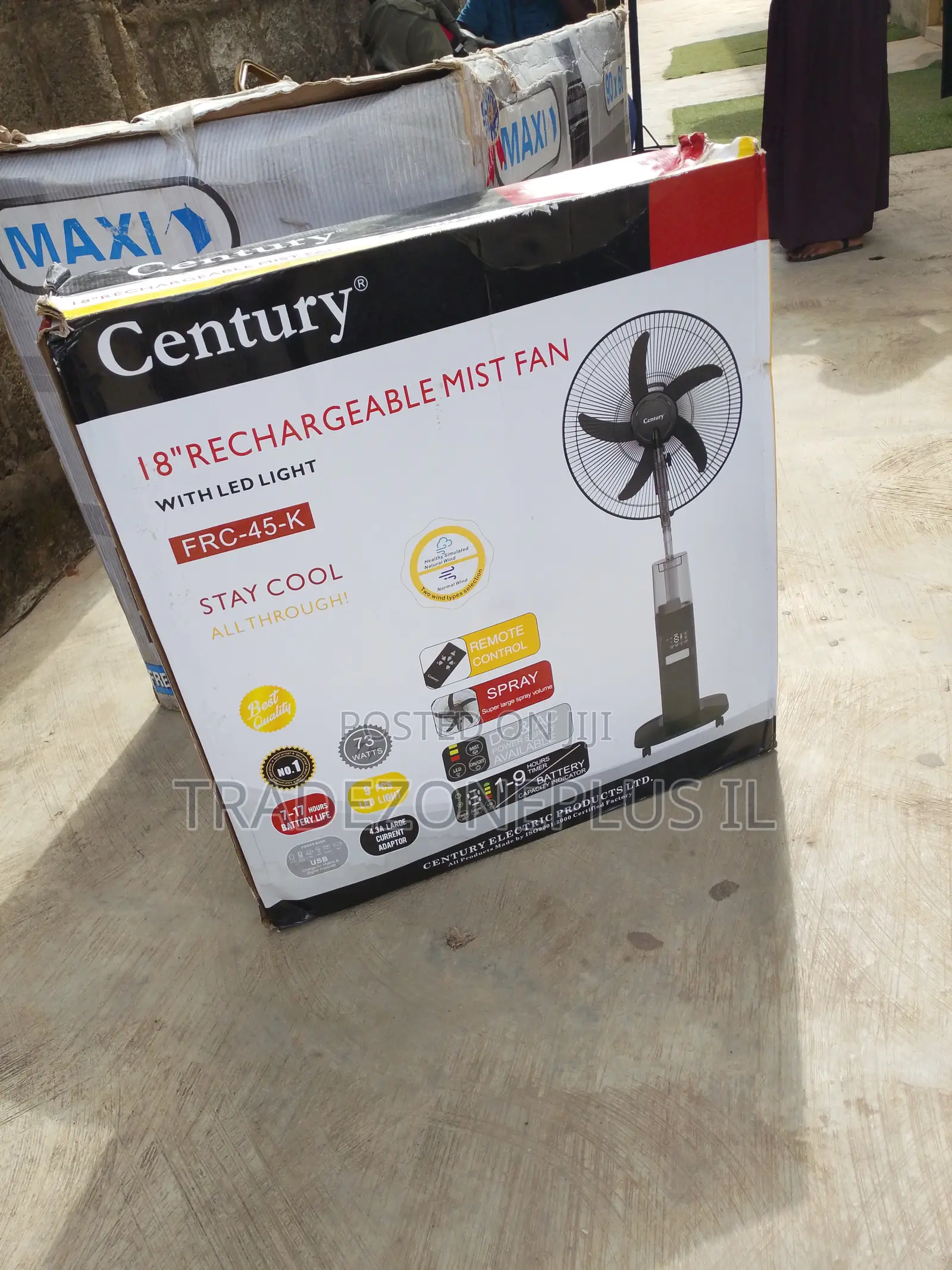 Home Comfort With Century Rechargeable Mist Fan