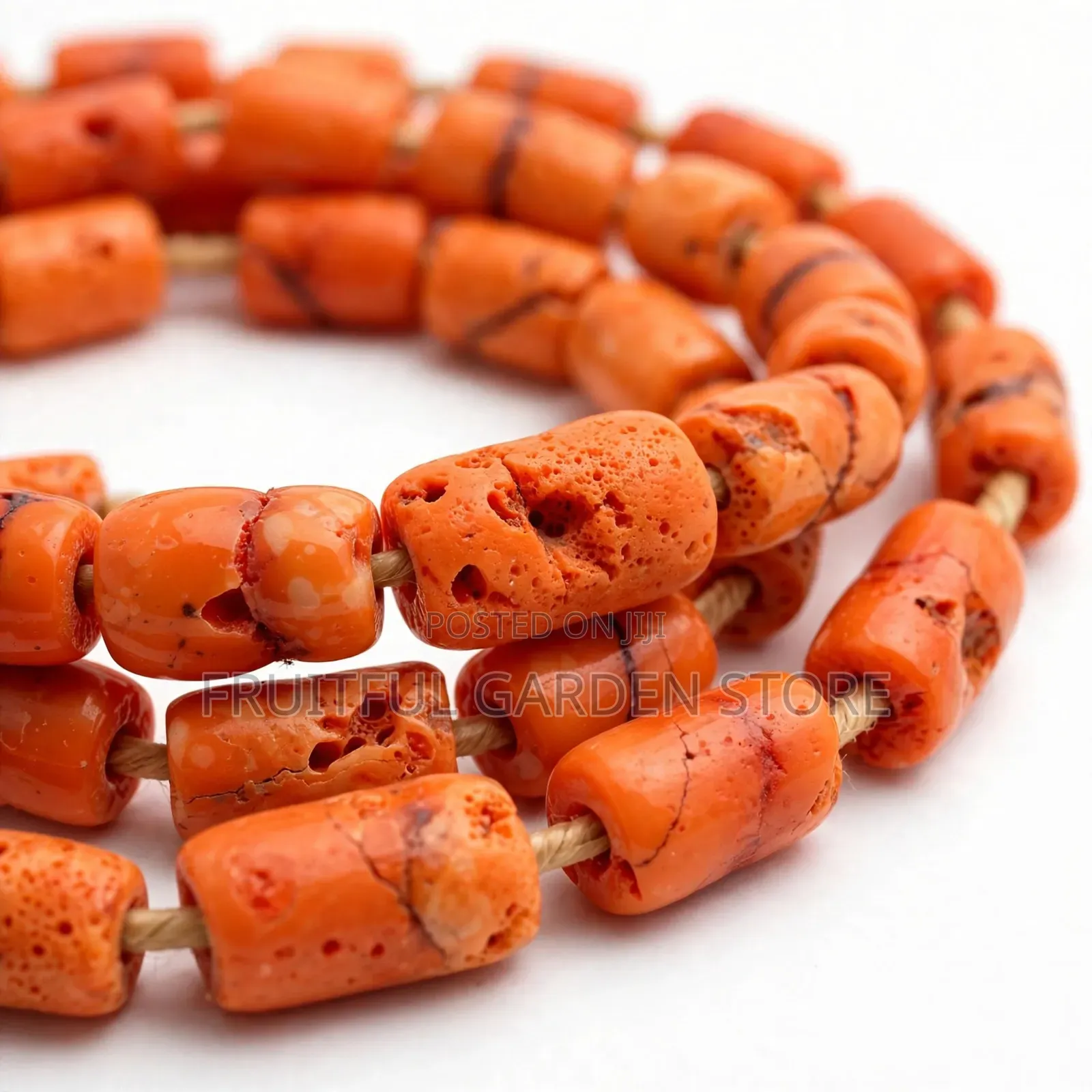 Original Orange Coral Beads