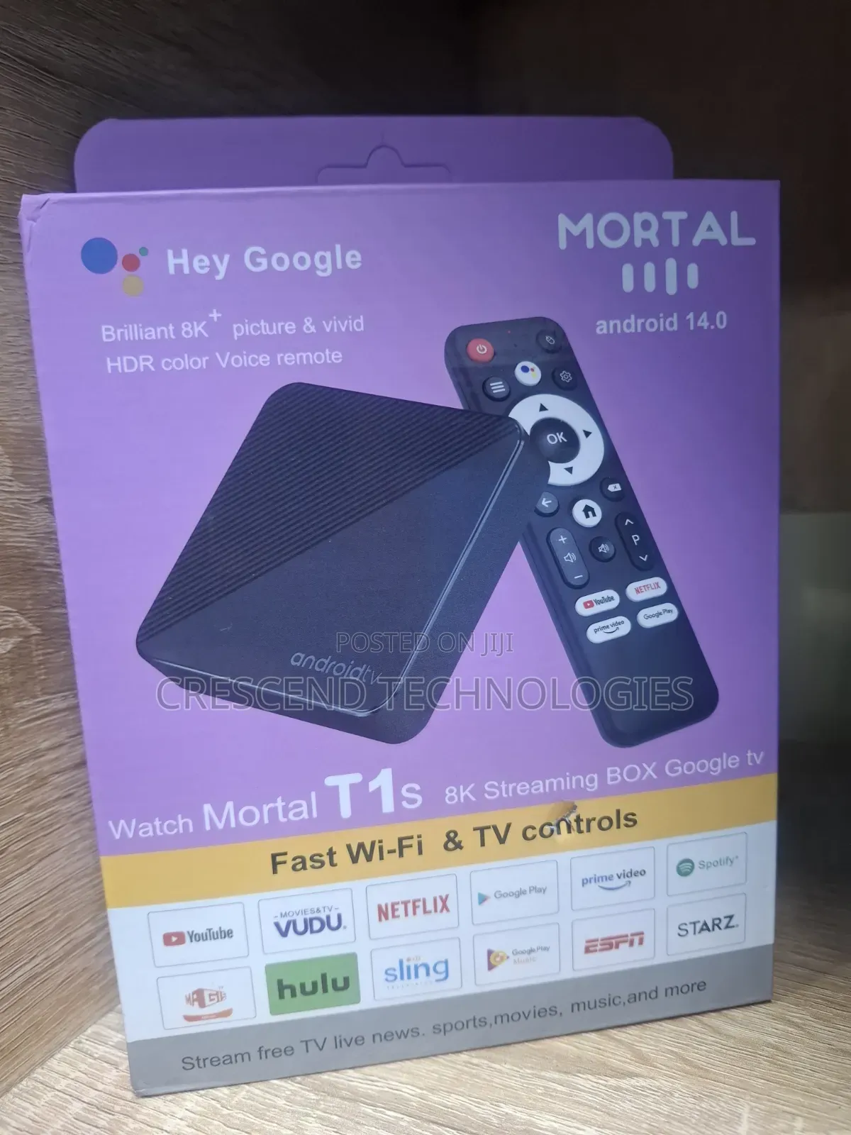 Google TV Mortal T1S Android 14 (TV Box)