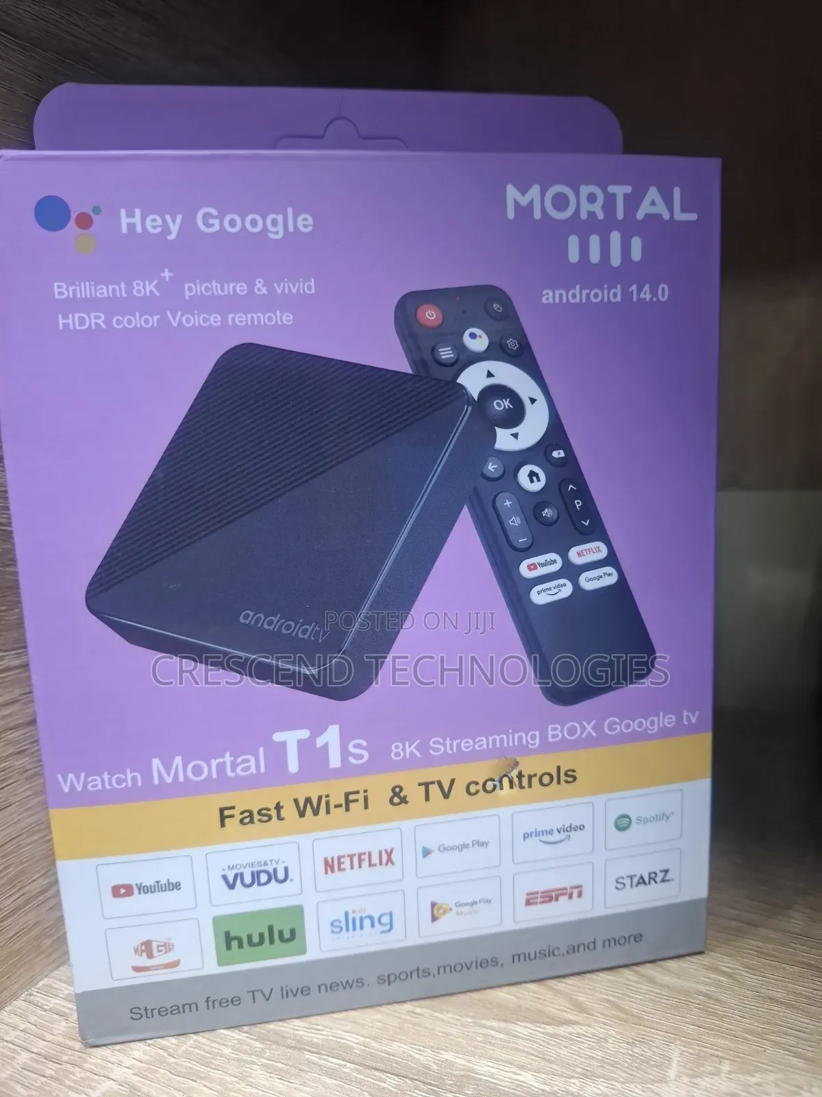 Google TV Mortal T1S Android 14 (TV Box)