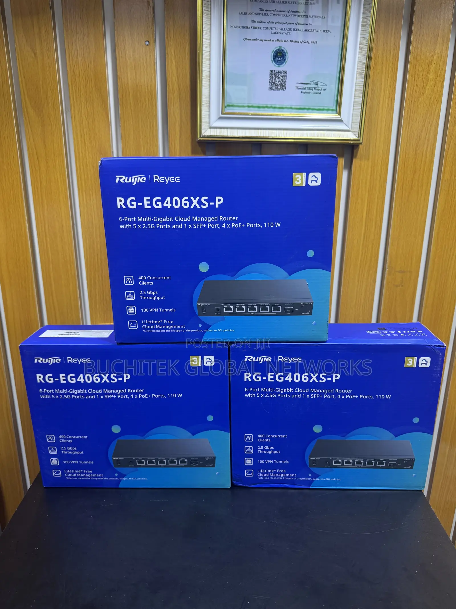 Ruijie RG-EG406XS-P 6ports Gigabit Cloud Managed Router and Switch