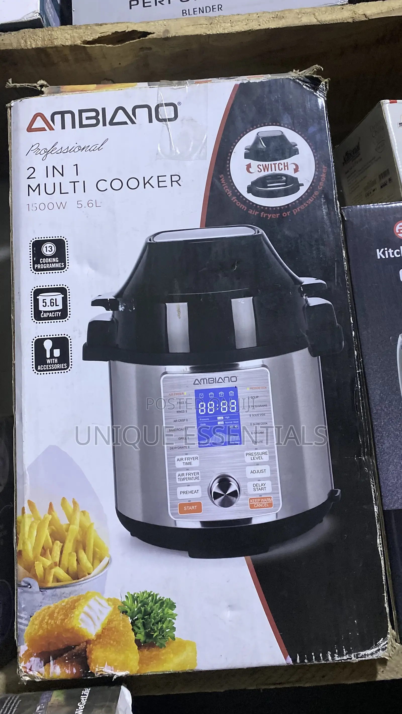 2-in-1 Pressure Cooker and Air Fryer