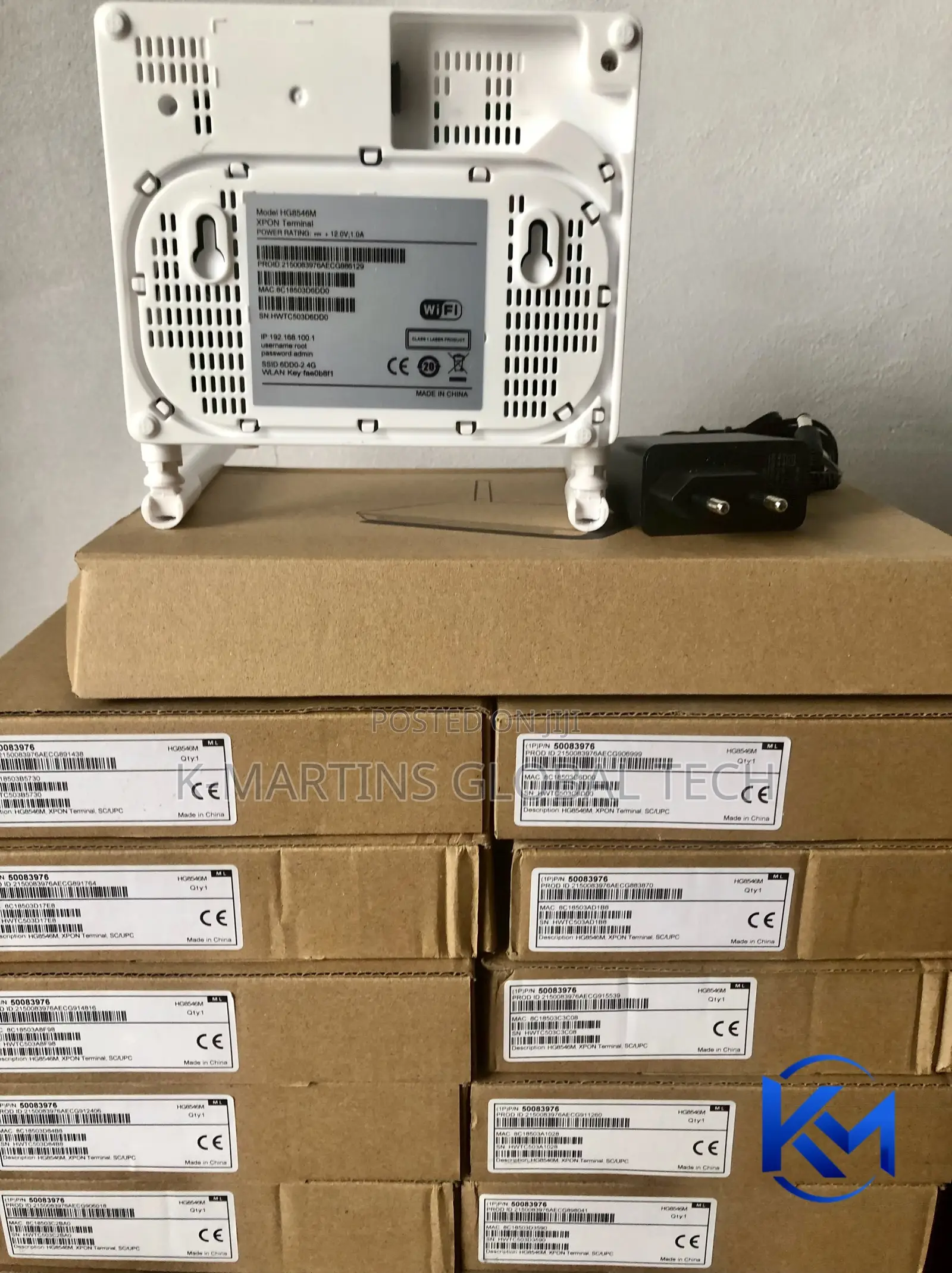 Huawei HG8546M GPON Fibre Optic WiFi Router