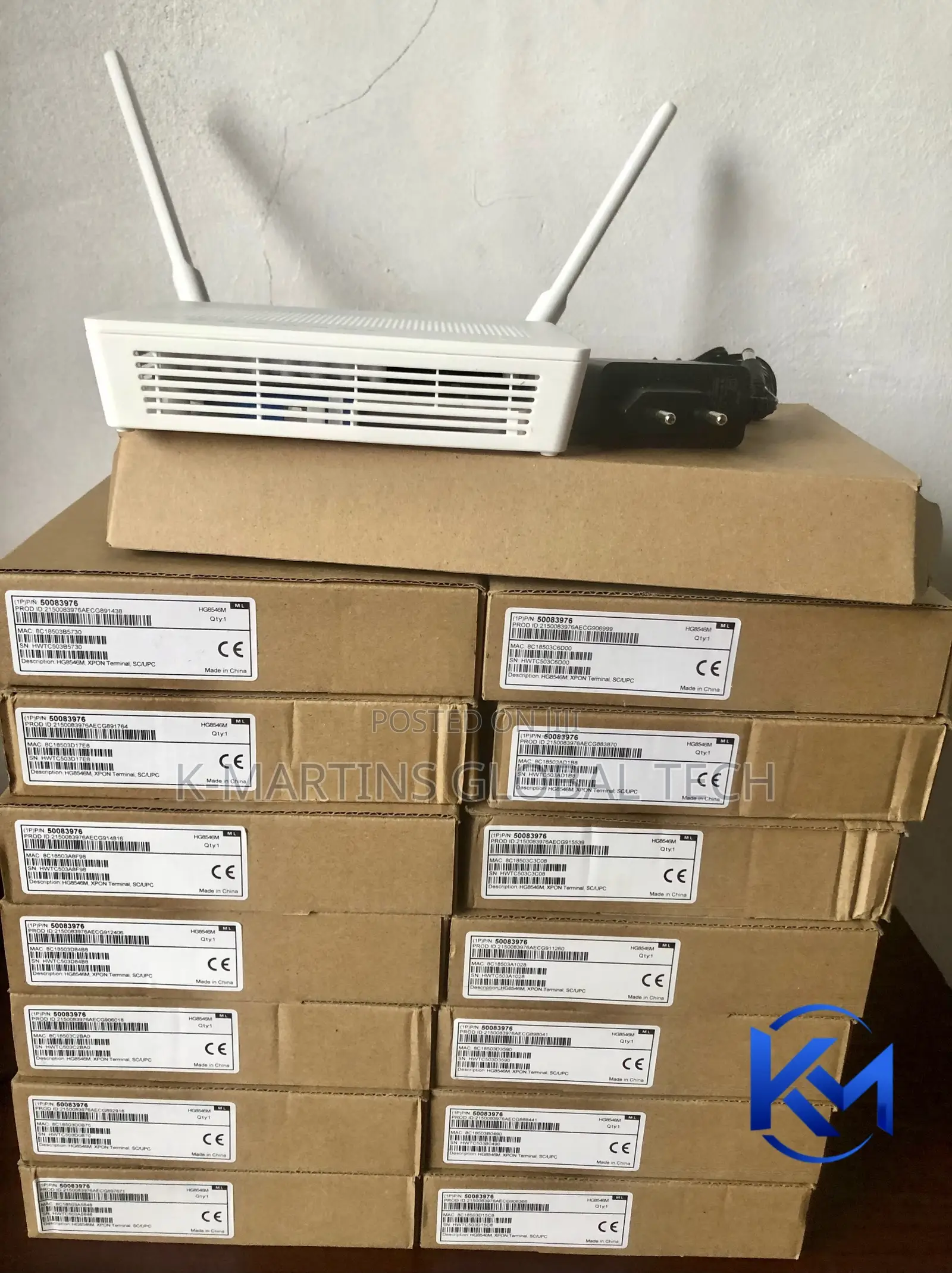 Huawei HG8546M GPON Fibre Optic WiFi Router