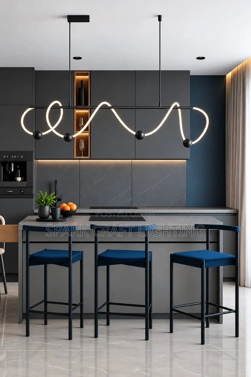 1500mm Modern LED Wave Pendant Chandelier