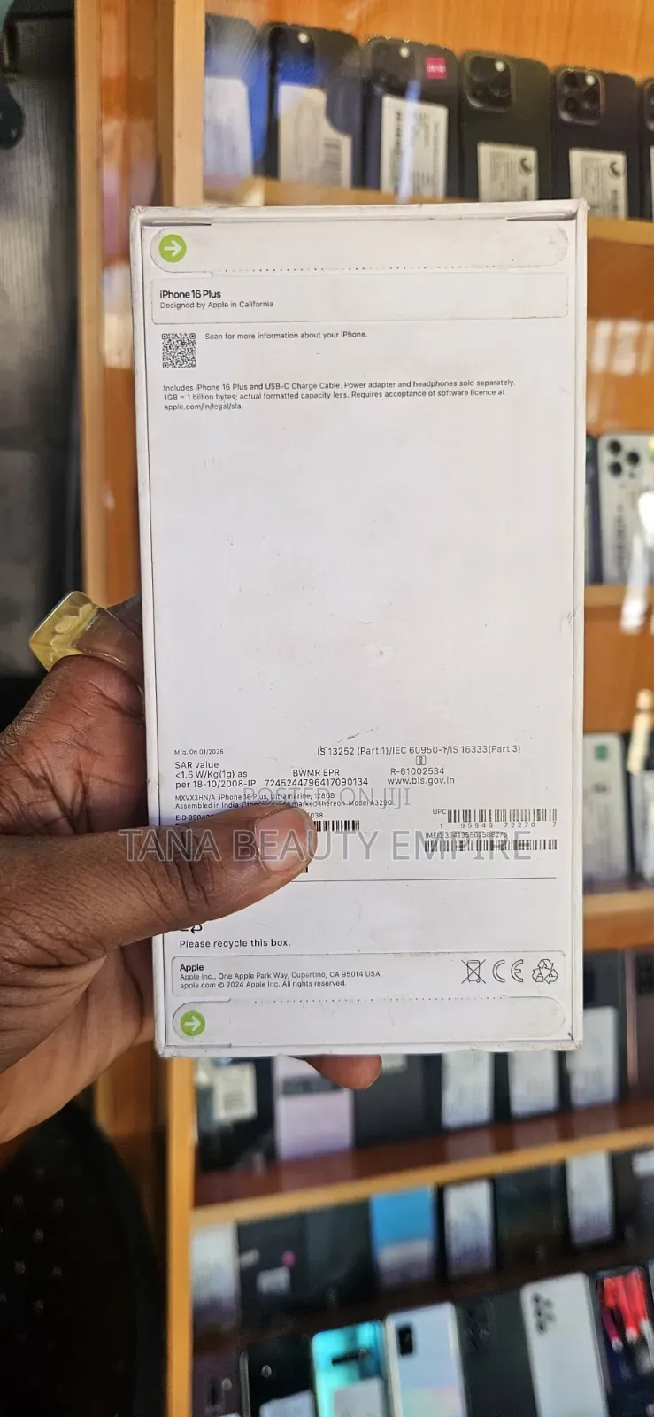 New Apple iPhone 16 Plus 128 GB Blue