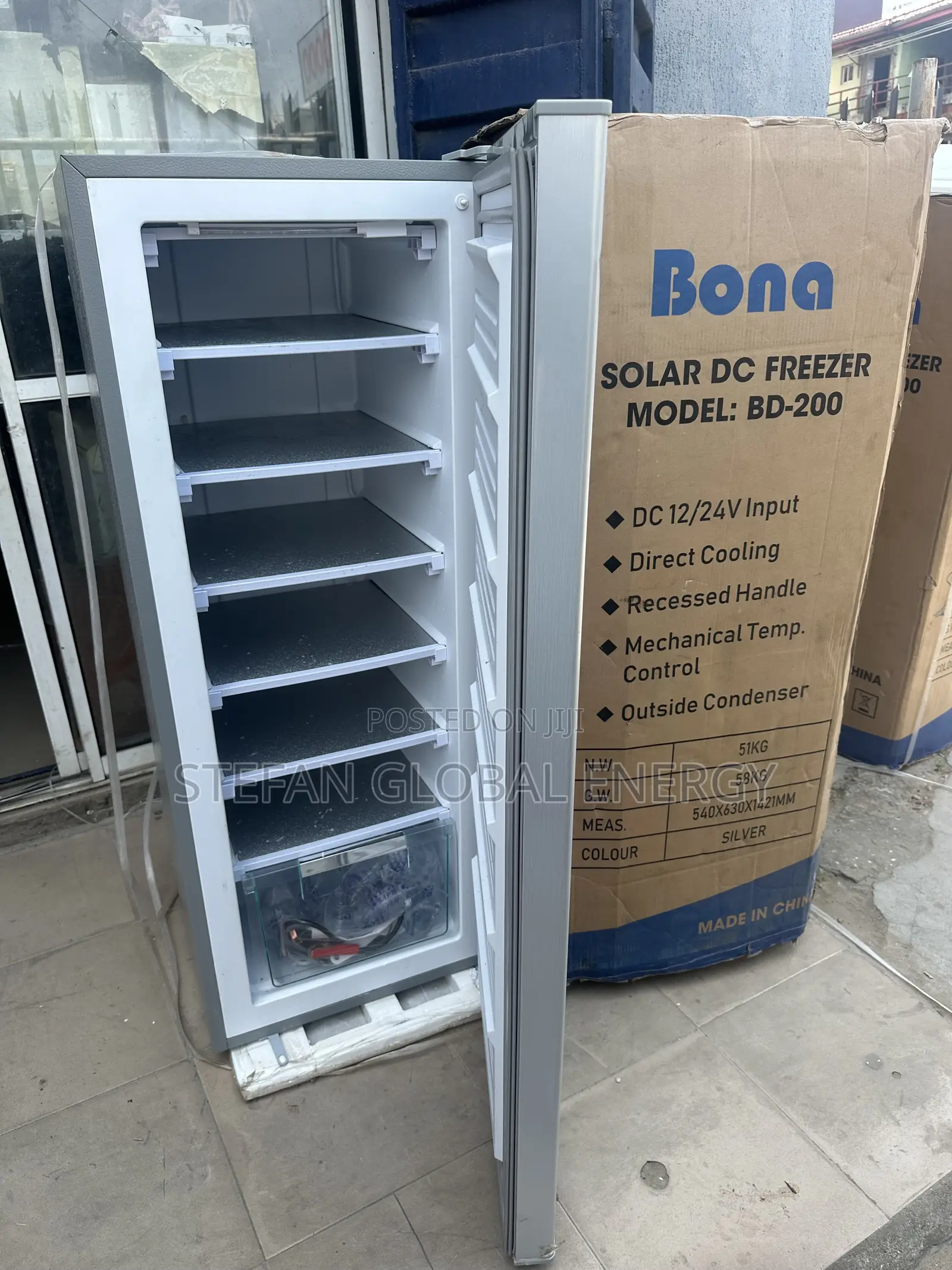 200L Bona Solar Dc Ice Maker Upright Freezer