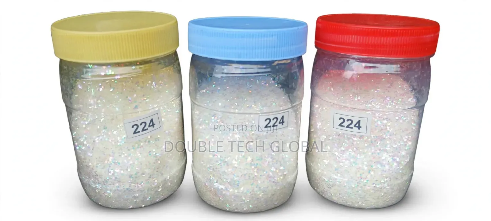 Chunky Glitter Powder Code 224 - Iridescent White Glitter for Epoxy