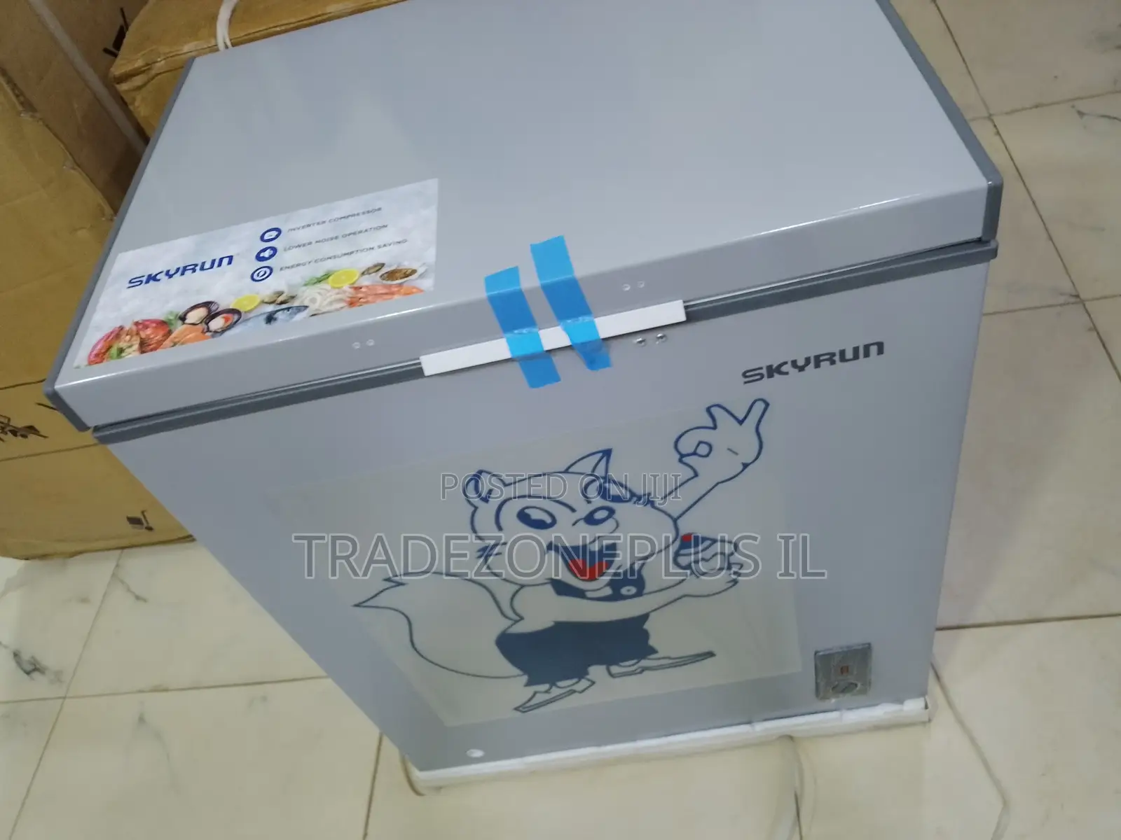 SKYRUN 145L Chest Freezer for Frozen Food Storage