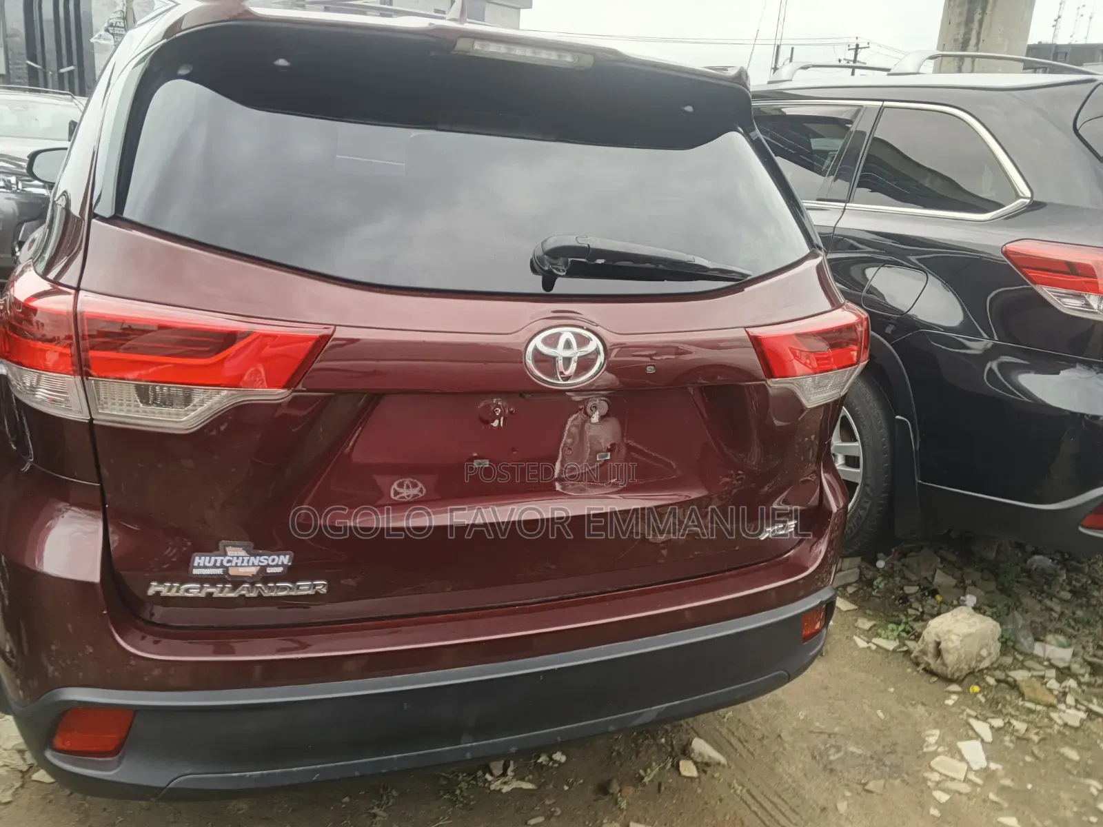 Toyota Highlander XLE 4x2 V6 (3.5L 6cyl 8A) 2018 Red