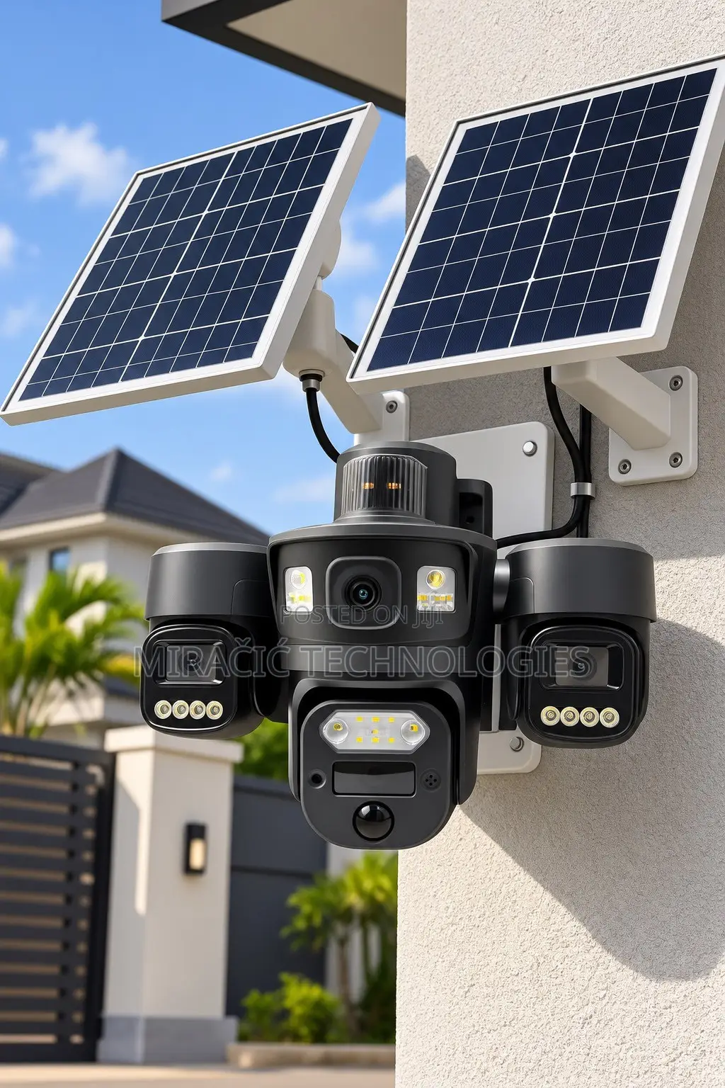 Ubox Pro Solar Panel 3 Lens 4G CCTV Camera