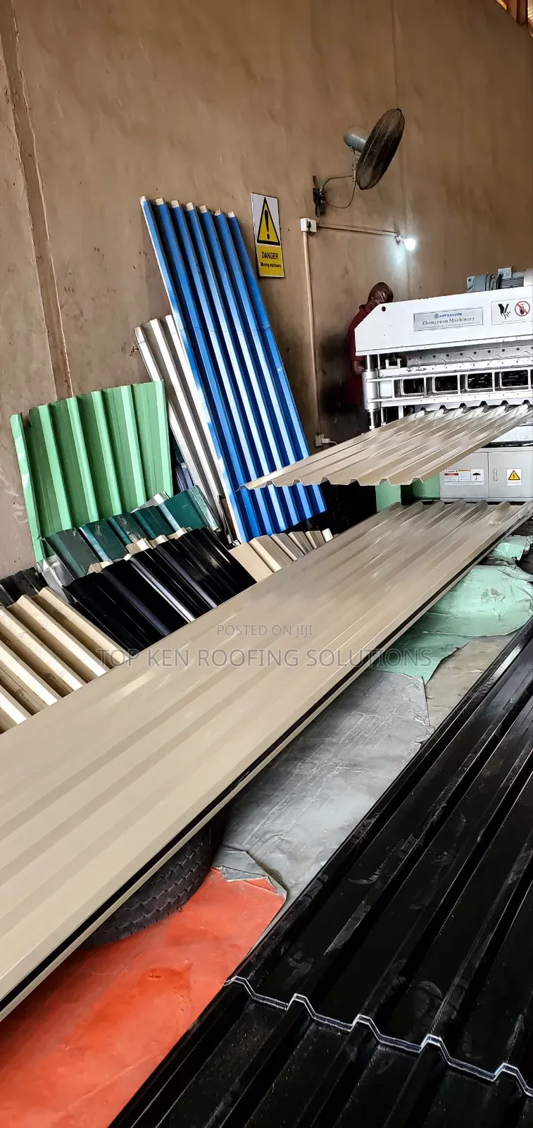 0.58mm Grey Beige Longspan Aluminium Roofing Sheets in Nigeria