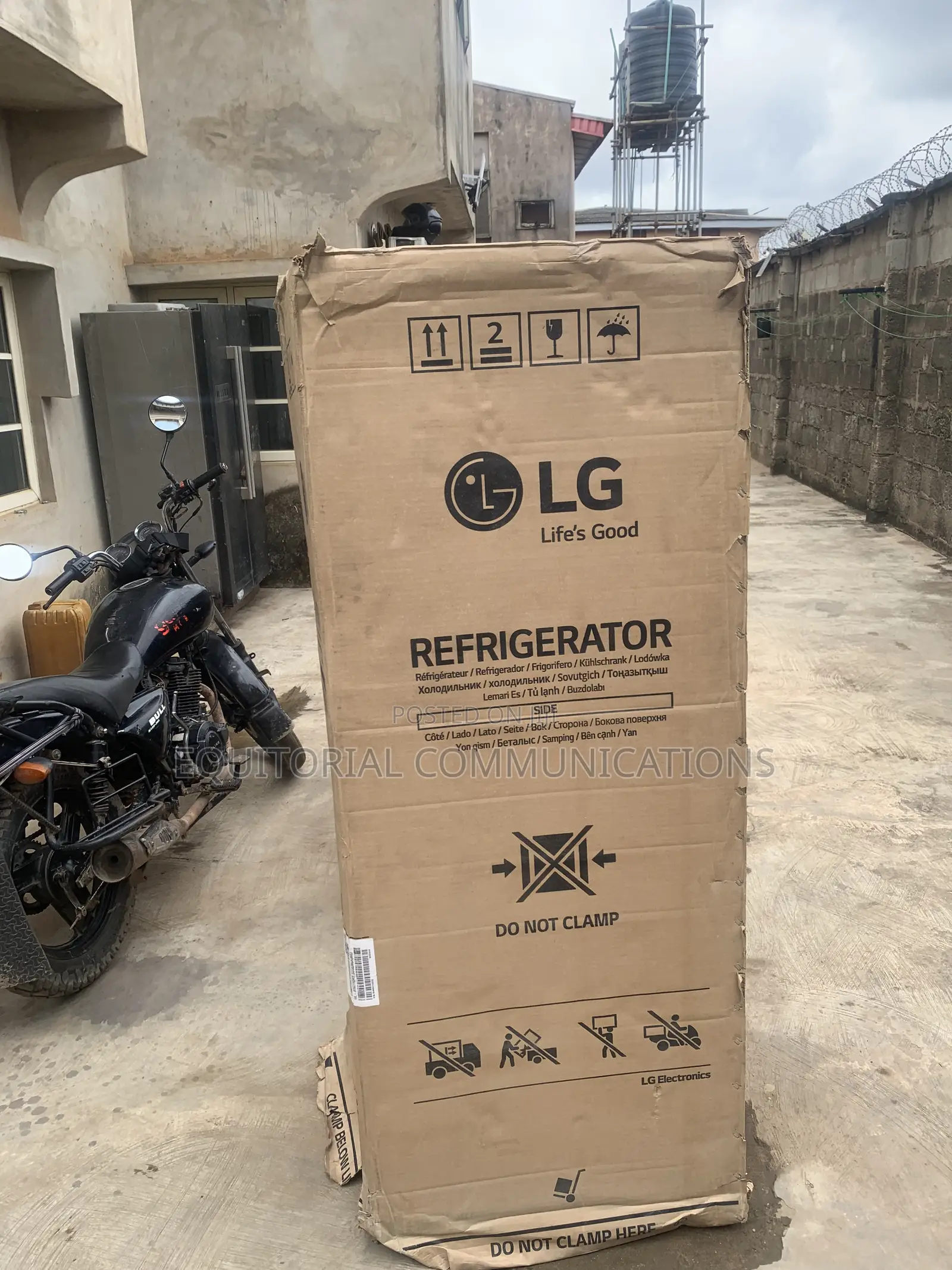 LG GL-B262PQKB Elegant 287L Household Refrigerator