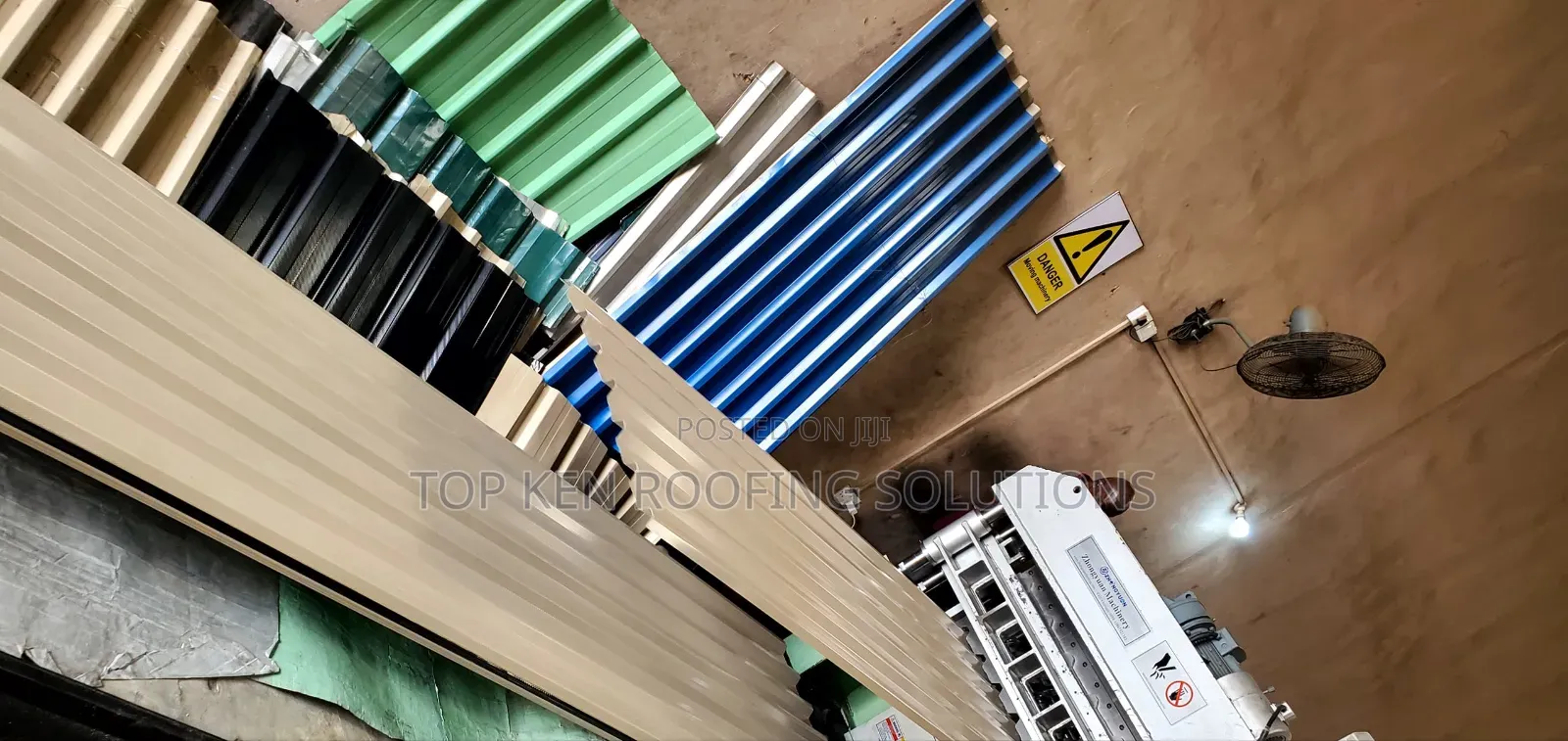 0.65mm Grey Beige Longspan Aluminium Roofing Sheets – Top Ken