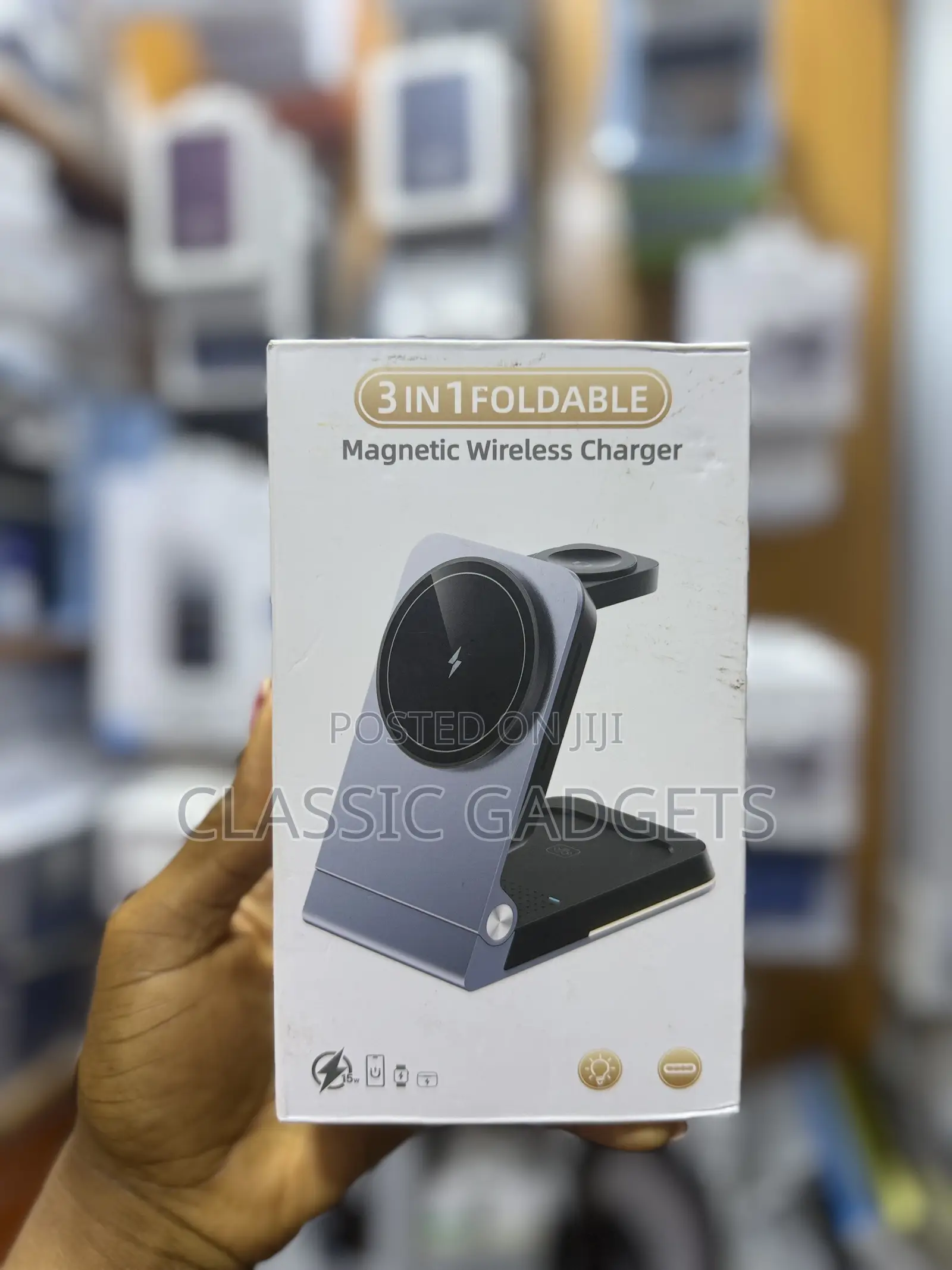 HT-556 3 in 1fast Wireless Charger
