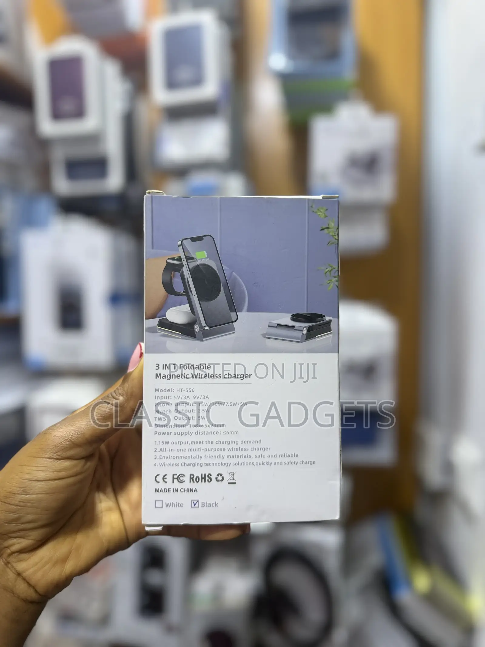 HT-556 3 in 1fast Wireless Charger