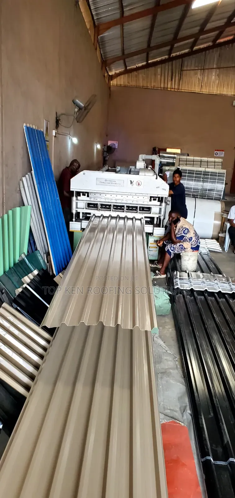 0.70(A)mm Grey Beige Longspan Aluminium Roofing Sheets for Sale