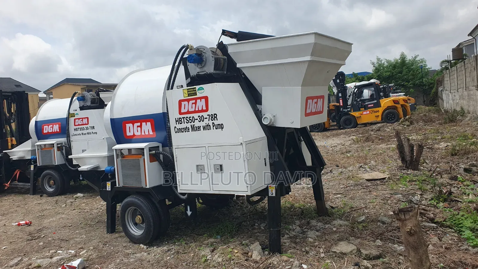 HBTS50-30-78R Concrete Mixer With Pump:
