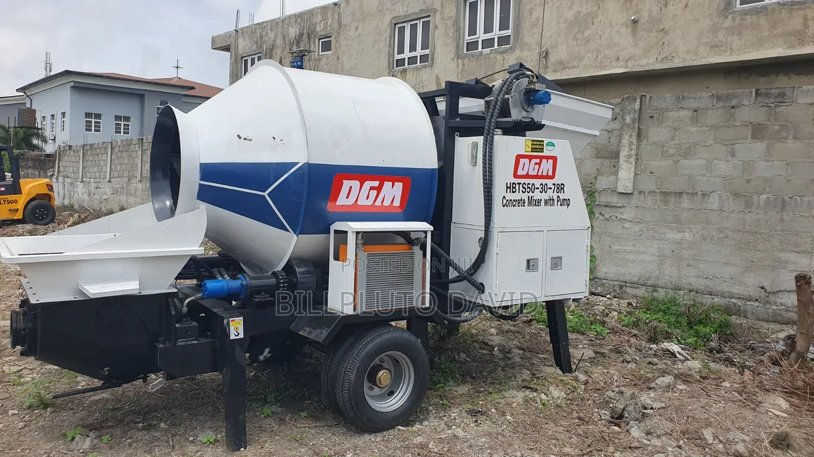 HBTS50-30-78R Concrete Mixer With Pump:
