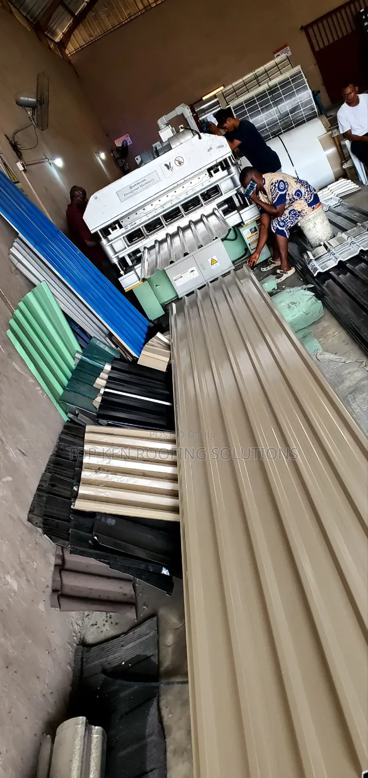 0.70(B)mm Grey Beige Longspan Aluminium Roofing Sheets in Stock
