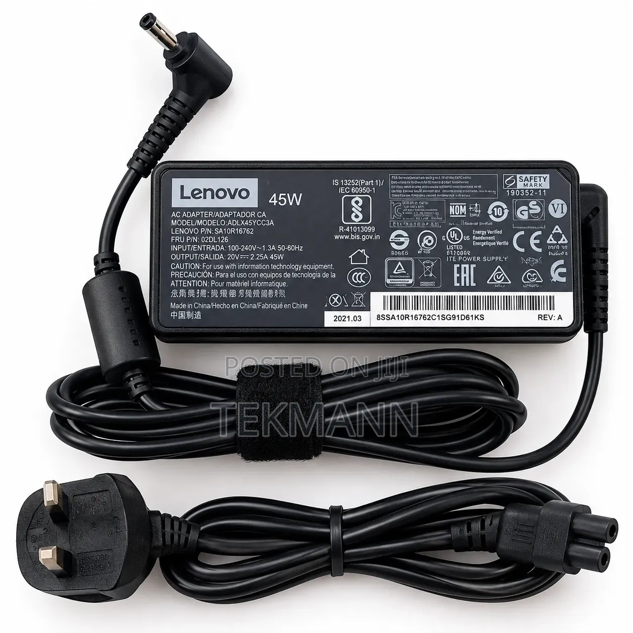 Original Tokunbo Lenovo 45W Laptop Charger – 20V 2.25A