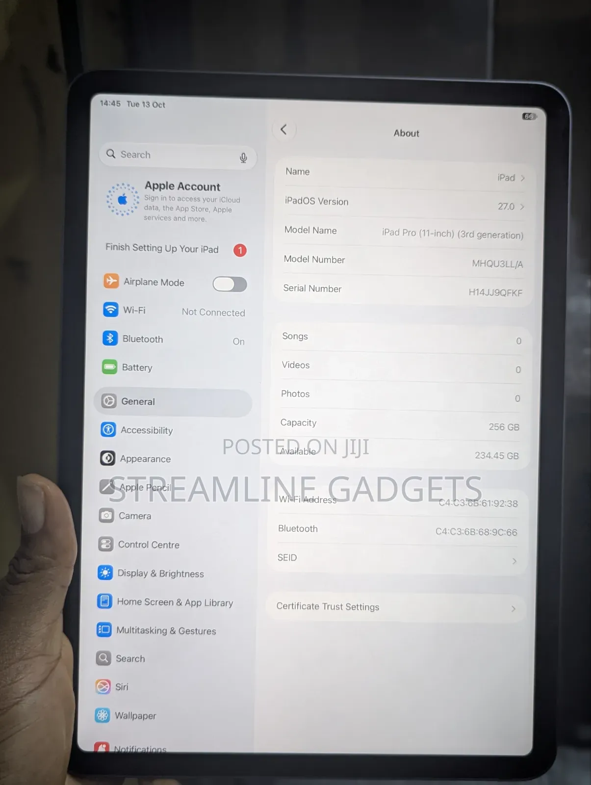 Apple iPad Pro 11 (2021) 256 GB Gray