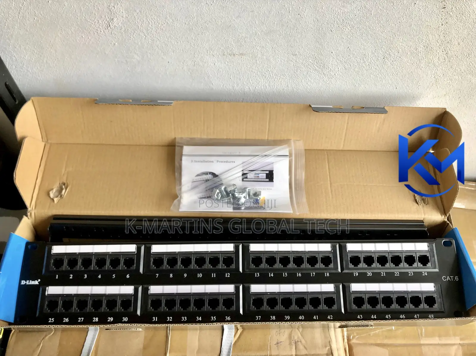 D-Link 48 Port Cat6 RJ45 Ethernet Network Patch Panel