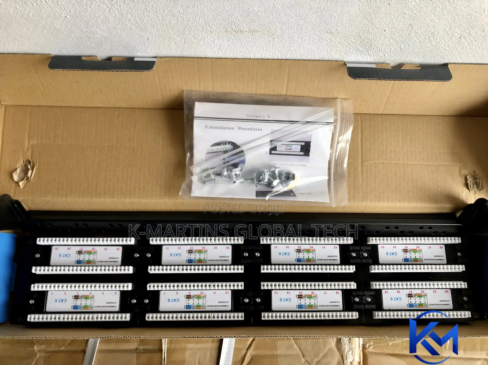 D-Link 48 Port Cat6 RJ45 Ethernet Network Patch Panel