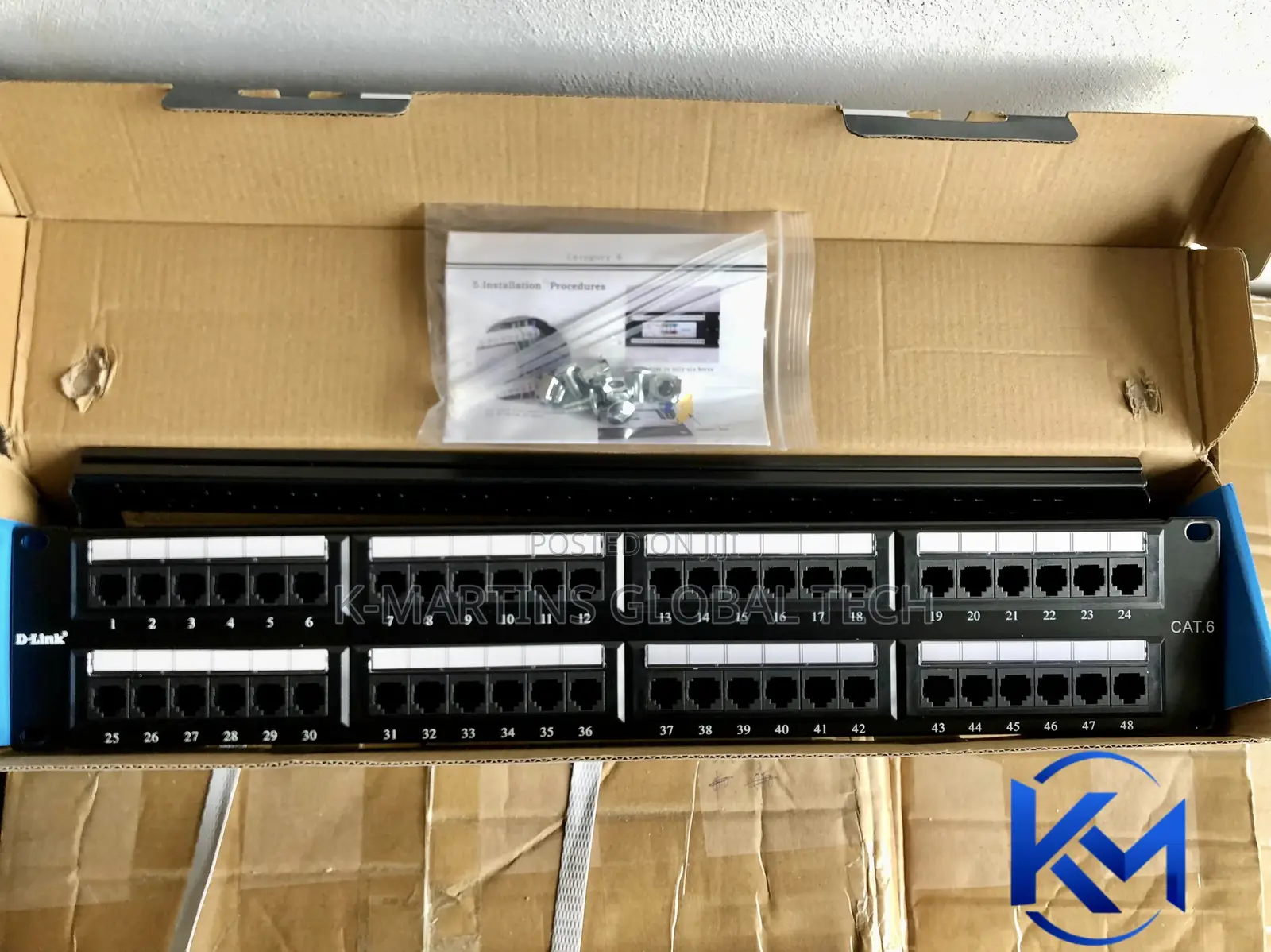 D-Link 48 Port Cat6 RJ45 Ethernet Network Patch Panel