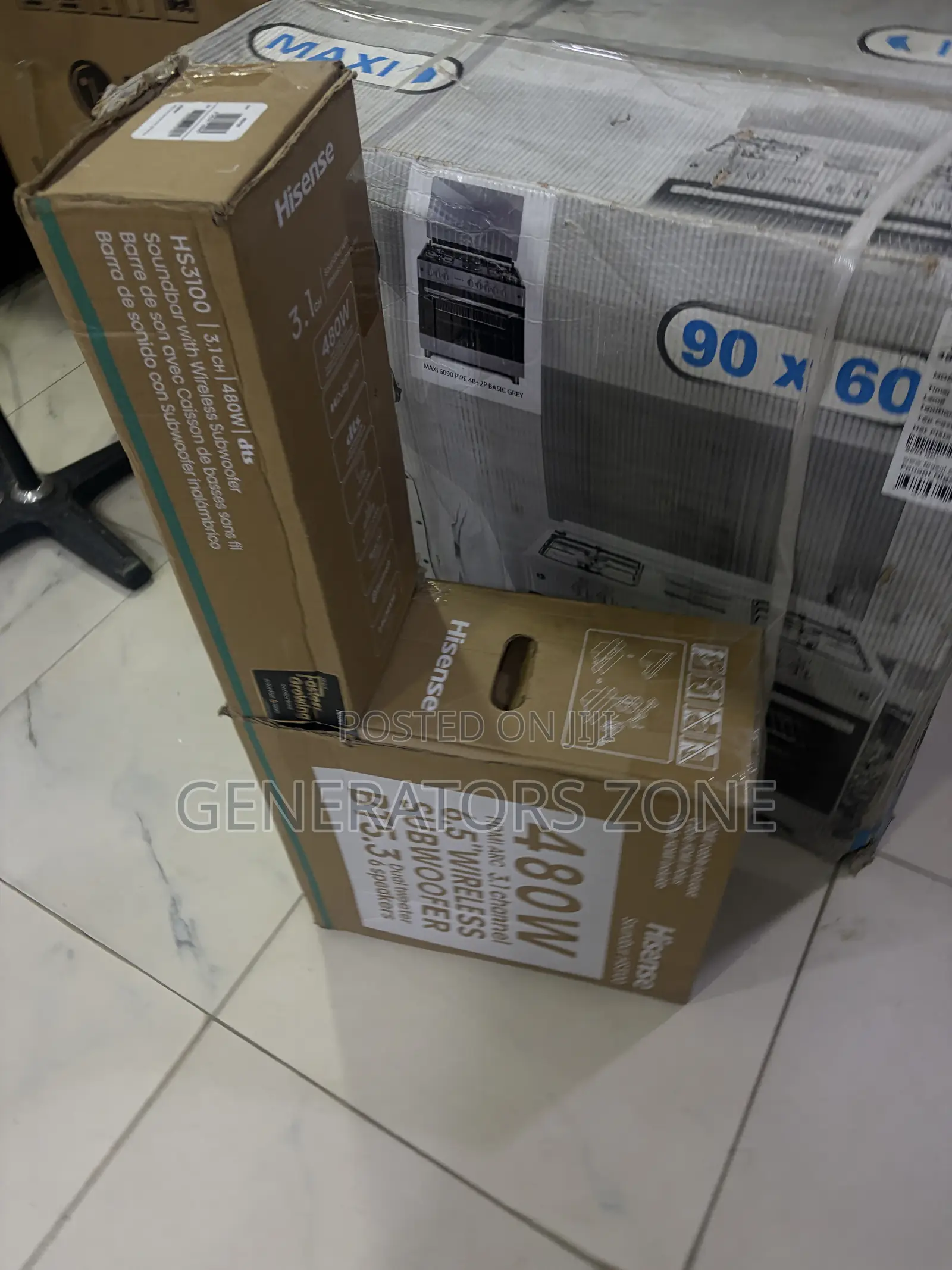 Hisense HS3100 480W Soundbar With Deep Bass Subwoofer