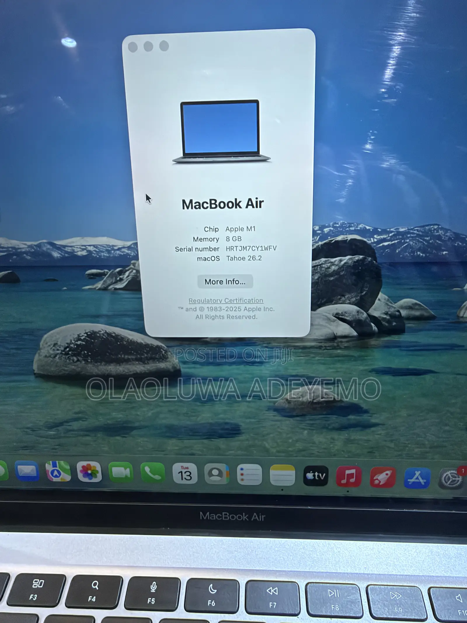 Laptop Apple MacBook Air 2020 M1 8GB Apple M1 SSD 256GB
