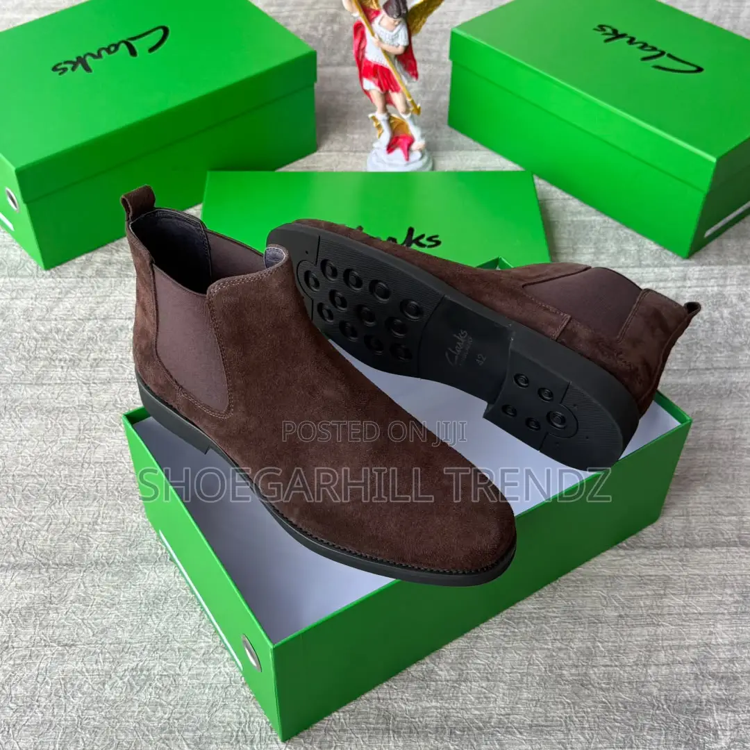 Clarks Suede Chelsea Ankle Boots | Premium Luxury Timeless Style