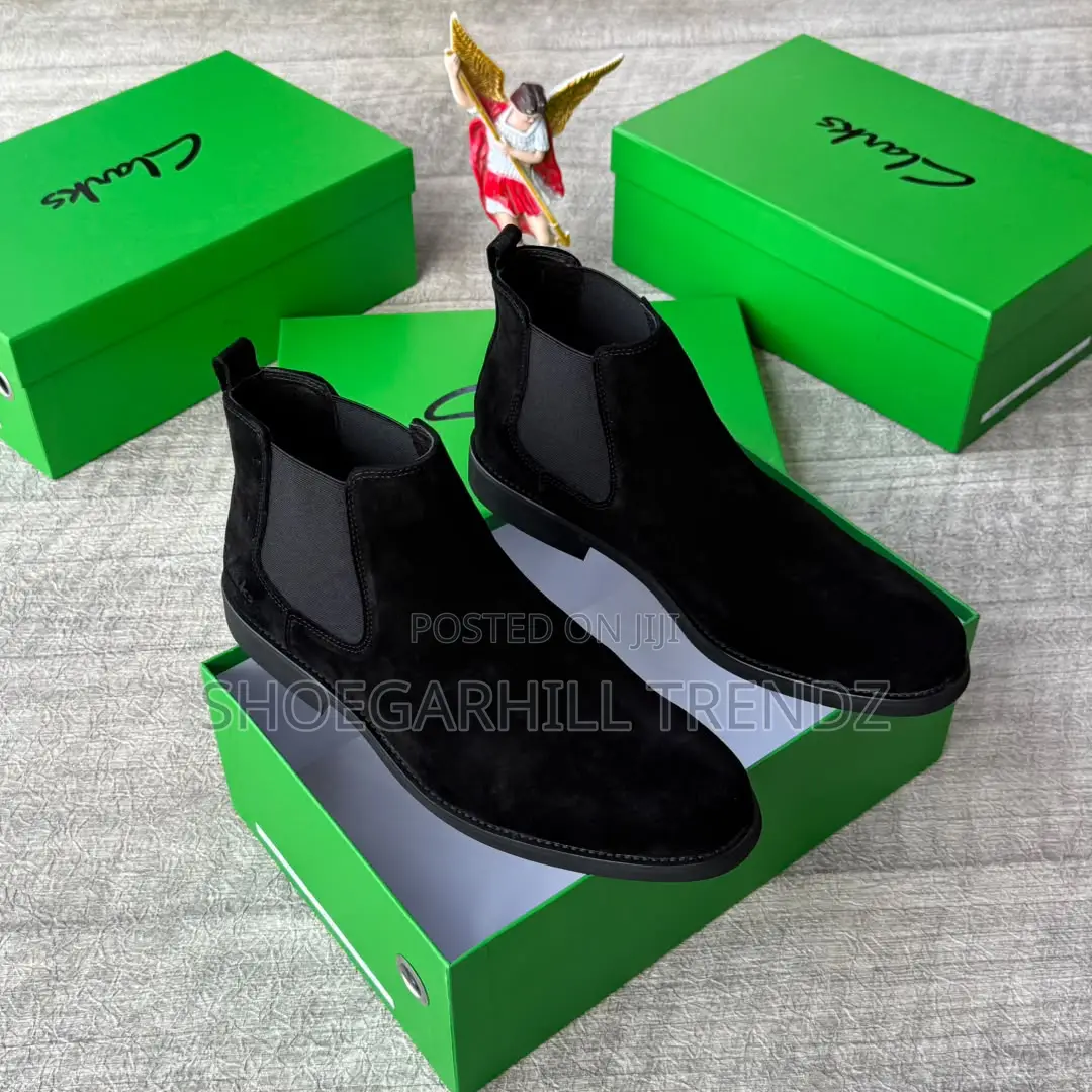 Clarks Suede Chelsea Ankle Boots | Premium Luxury Timeless Style