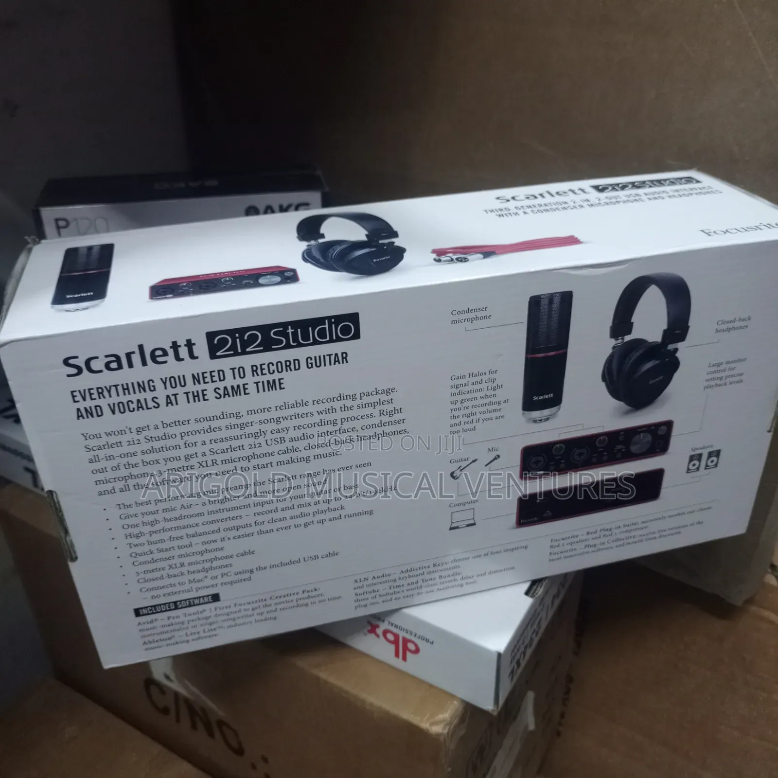 Professional Complete Studio Boundle Focusrite Scarlett 2i2 3rd Gen