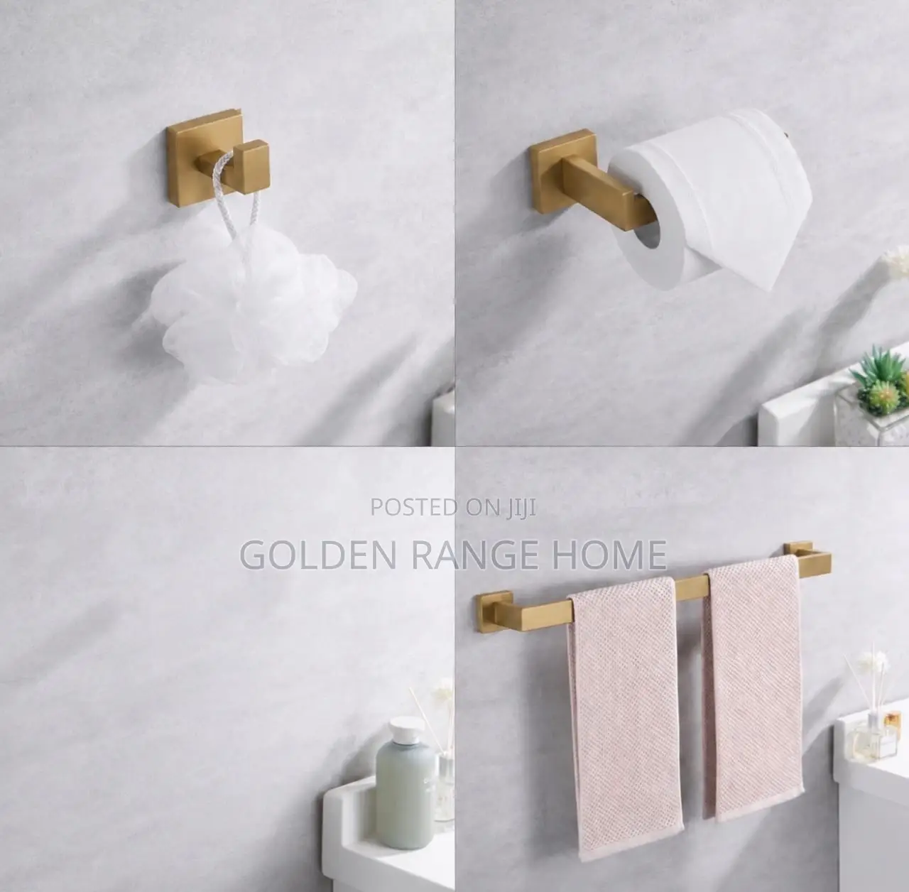 Brushed Gold Tissue Holder
