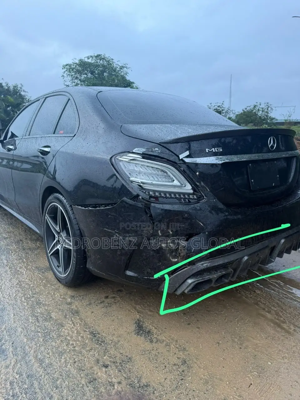 Back Bumper Down 205 AMG 2019 Model
