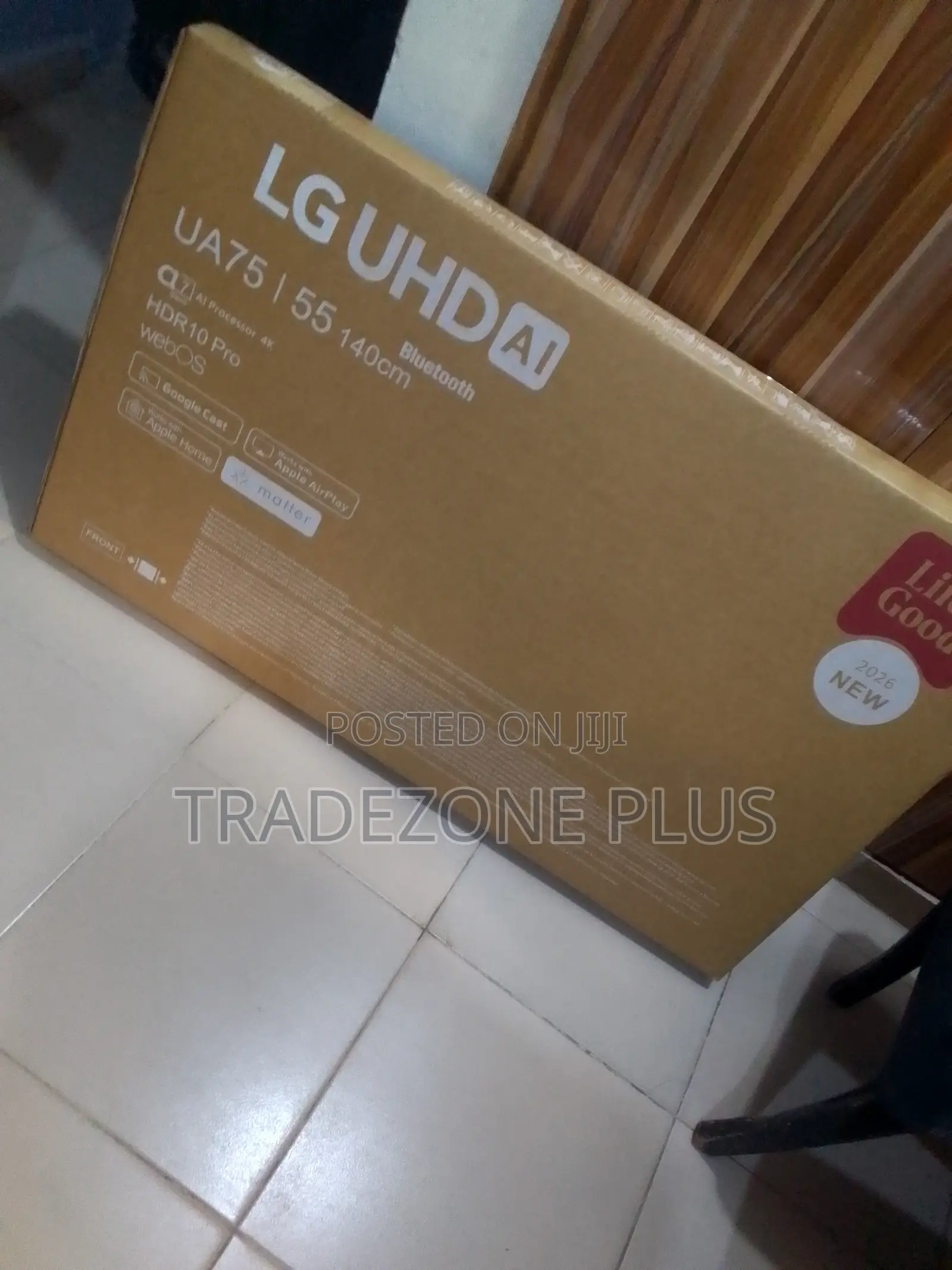 LG 55” UHD AI Processor TV With Apple AirPlay Compatibility