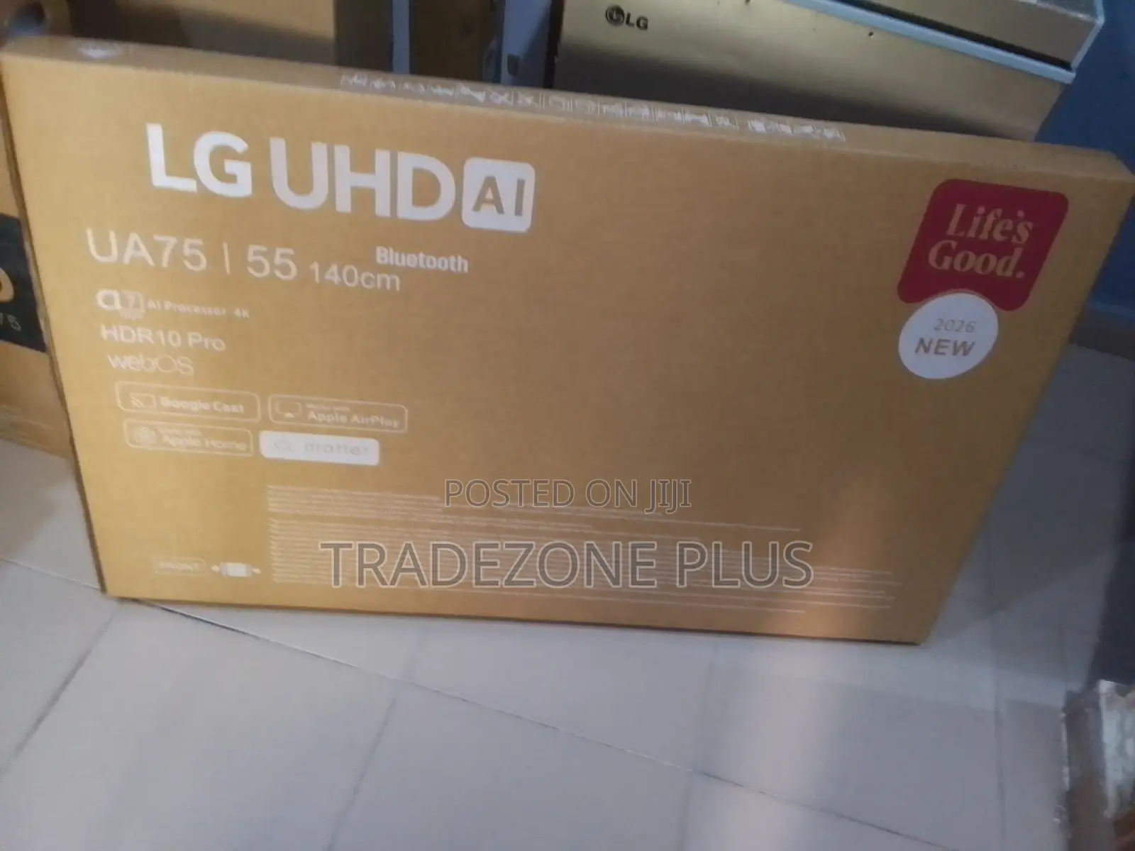 LG 55 Inch Ultra HD TV Compatible With Apple AirPlay